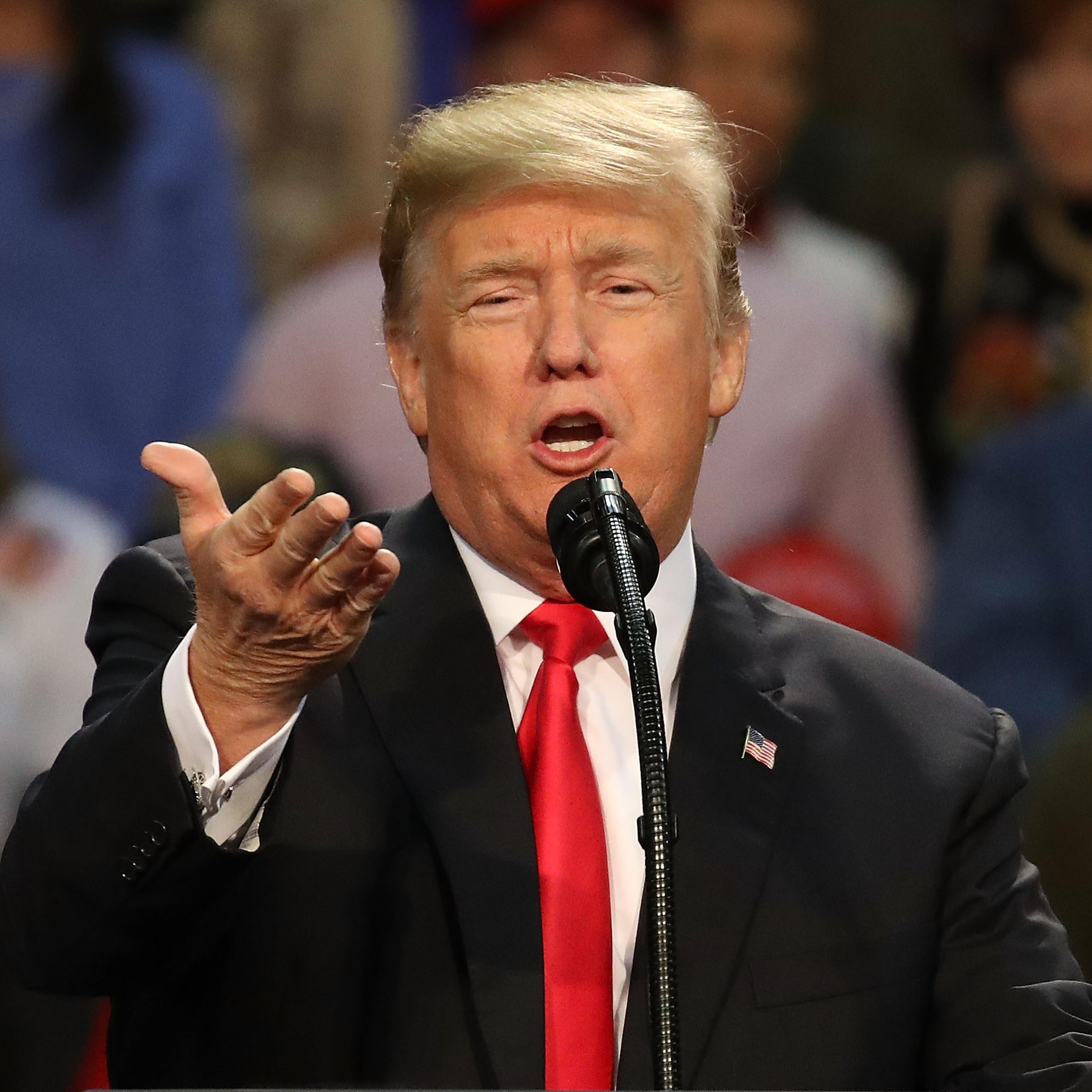 President Trump Holds A Rally In Pensacola, Florida