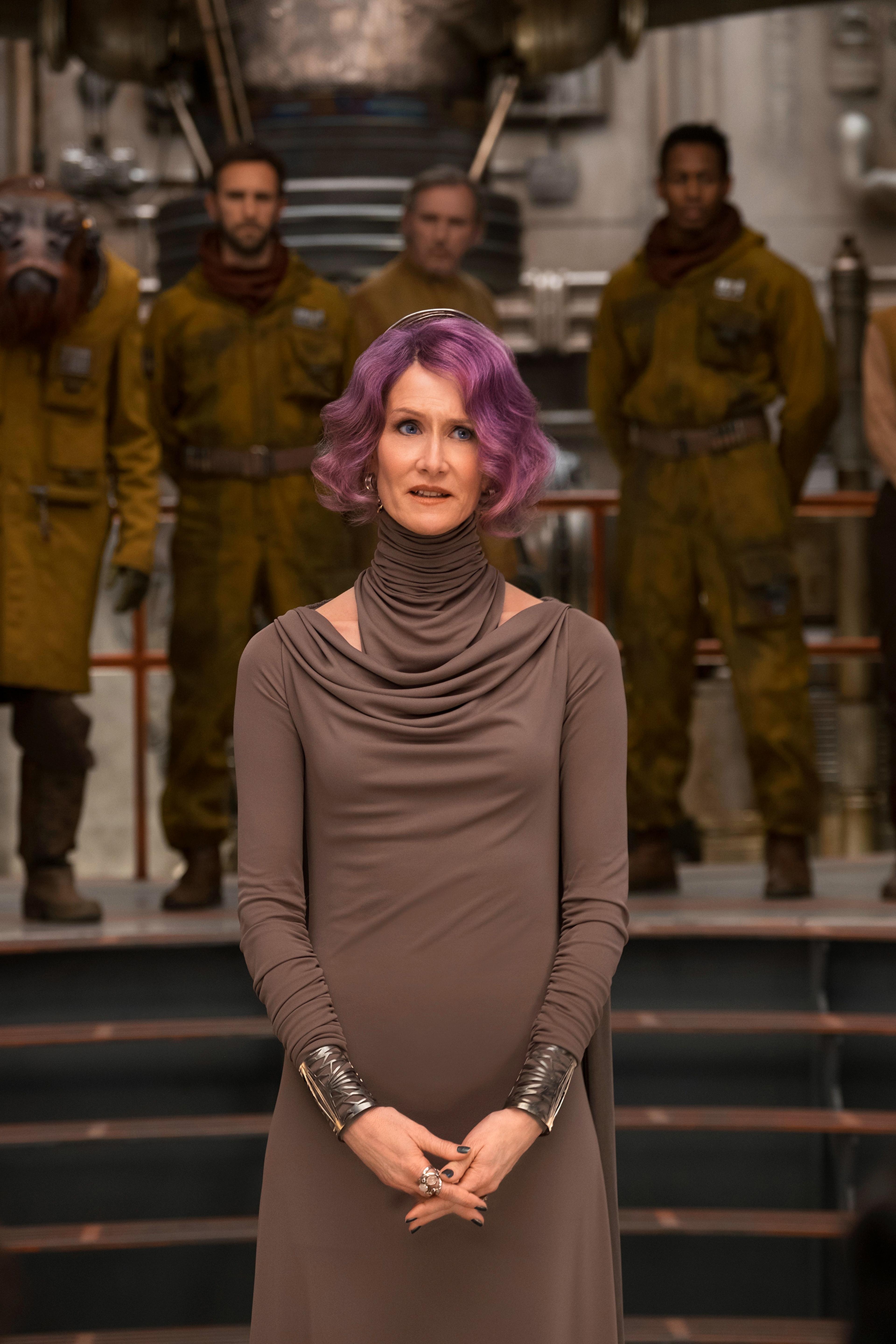 Laura Dern is Vice Admiral Holdo in THE LAST JEDI.