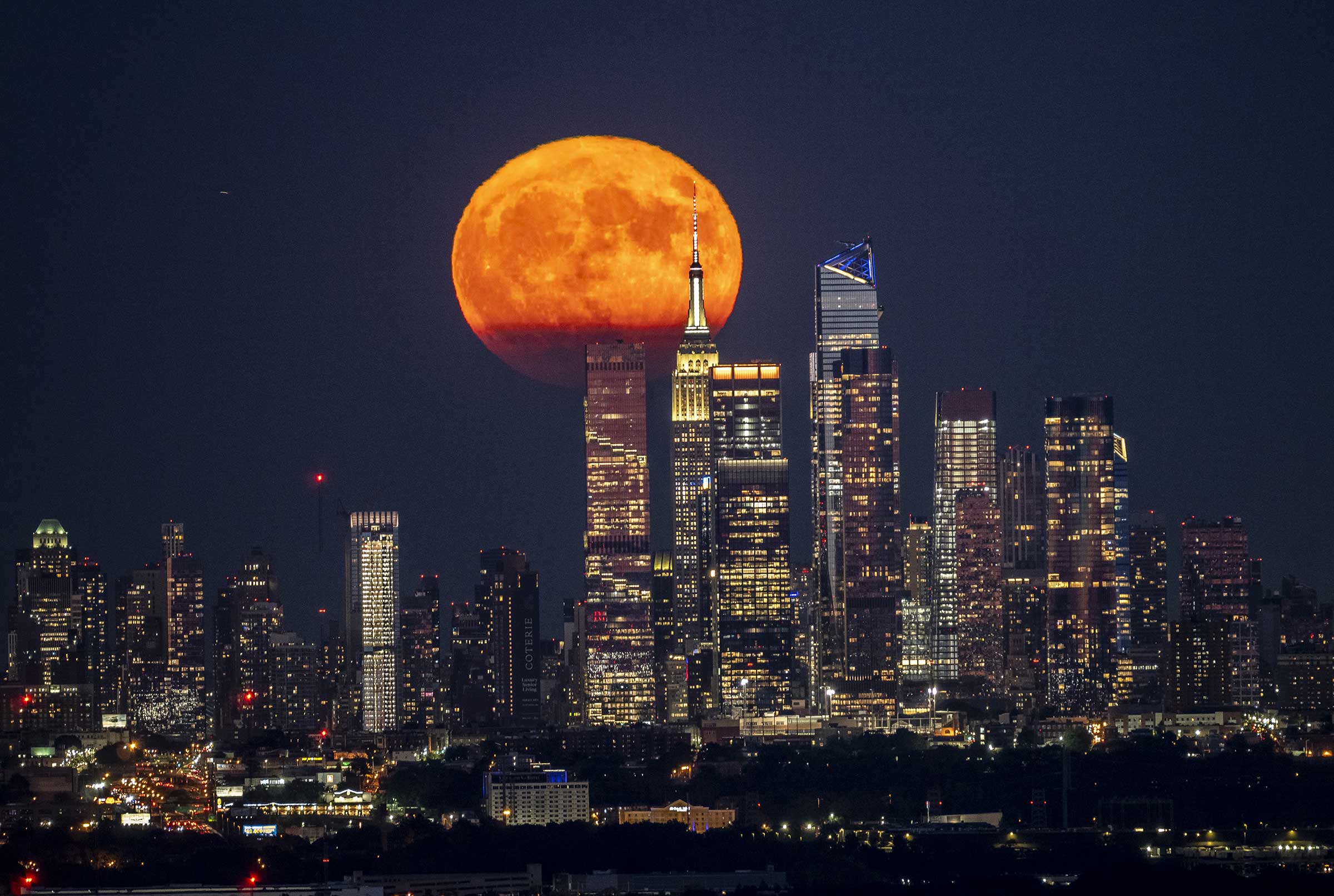 Supermoon over NYC