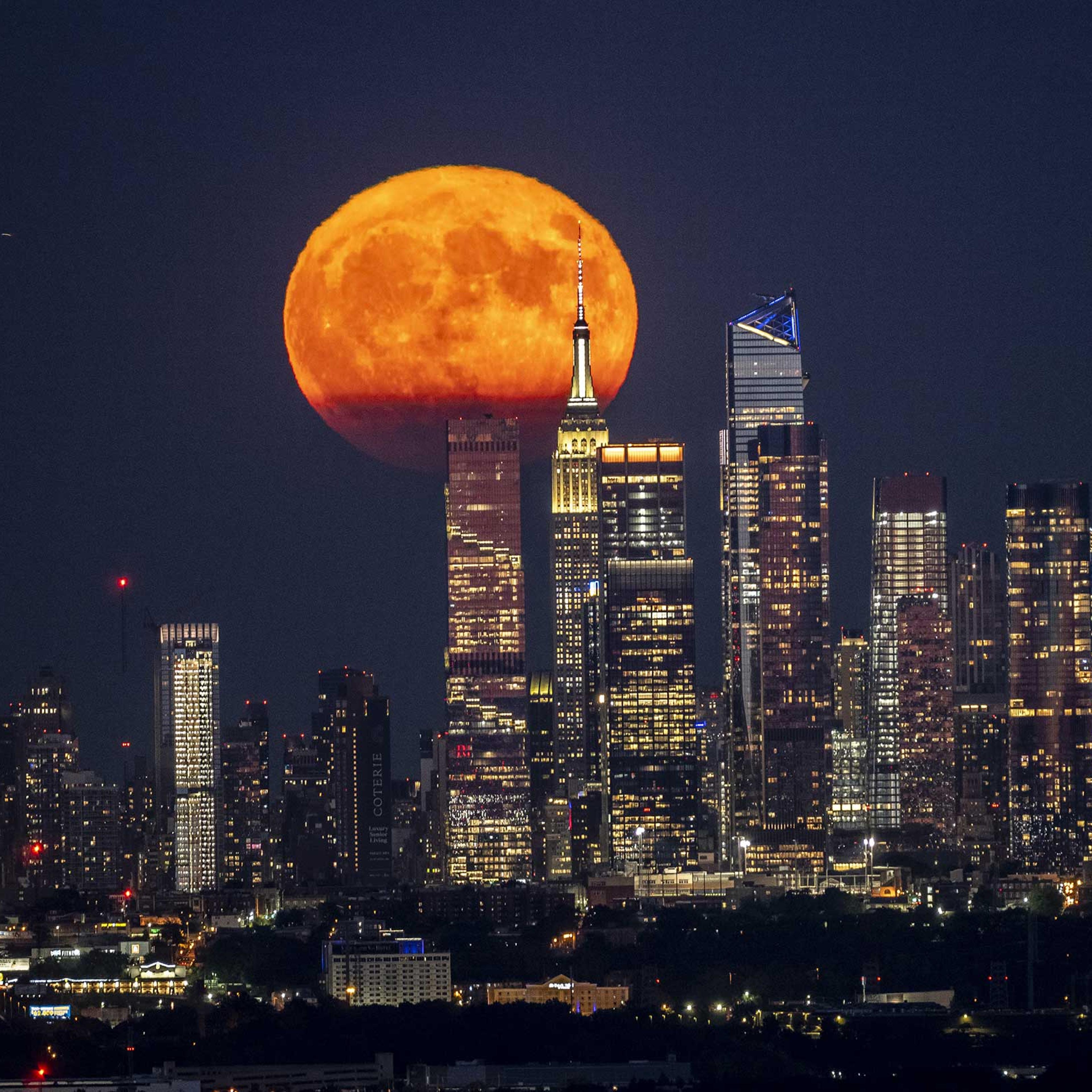 Supermoon over NYC