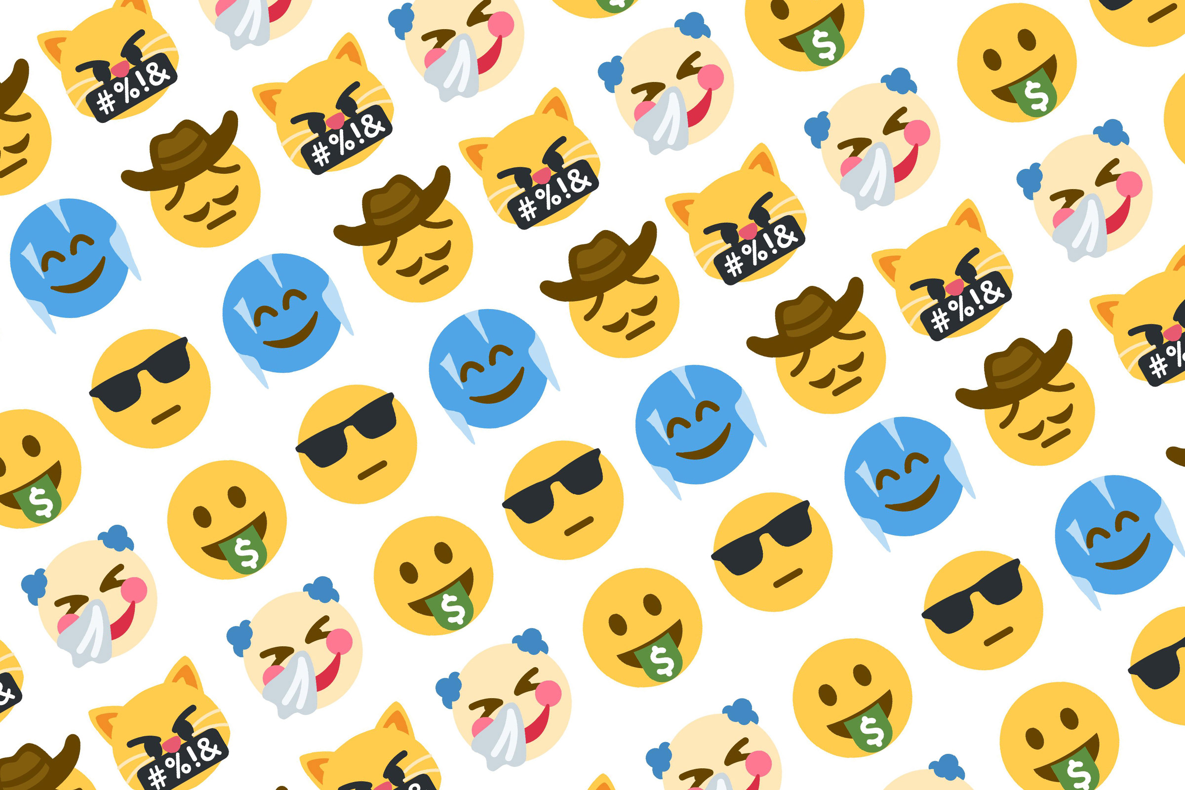 Emojis made with Emoji Mashup Bot