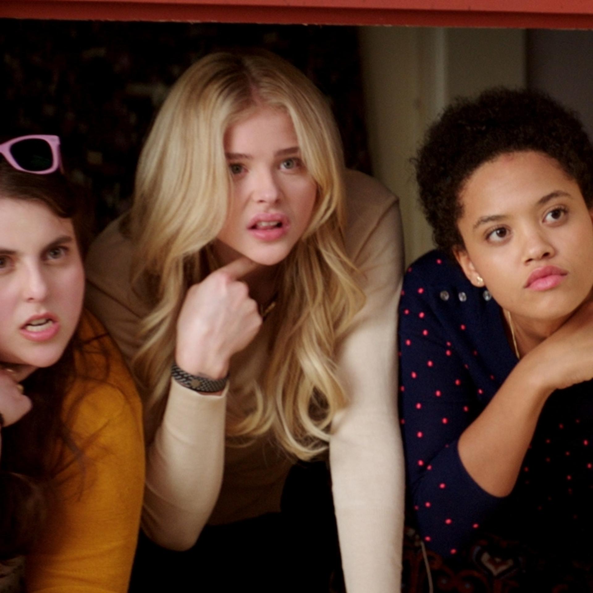 Beanie Feldstein, Chloë Grace Moretz, and Kiersey Clemons in Neighbors 2: Sorority Rising.