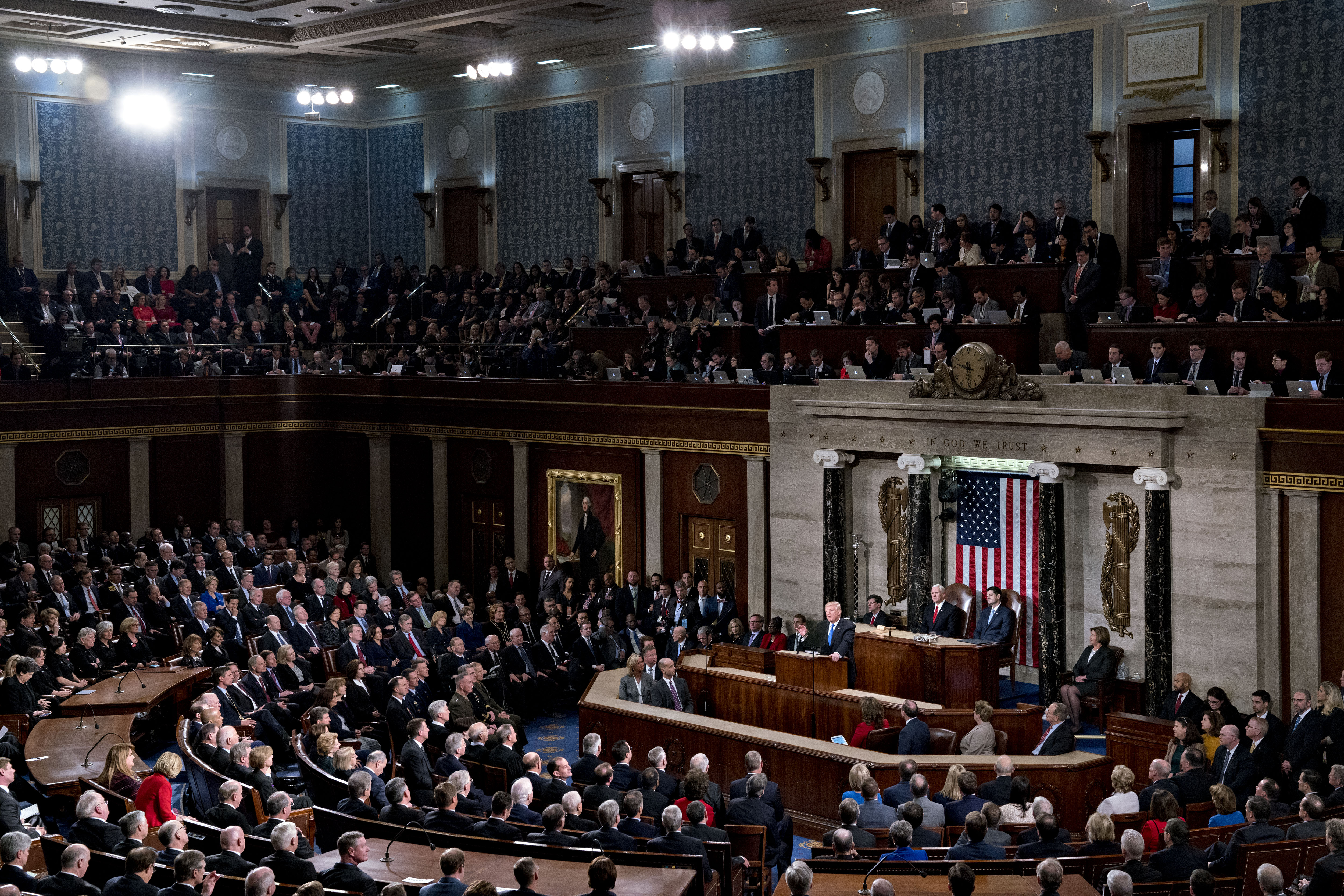 President Trump Delivers His First State Of The Union Address