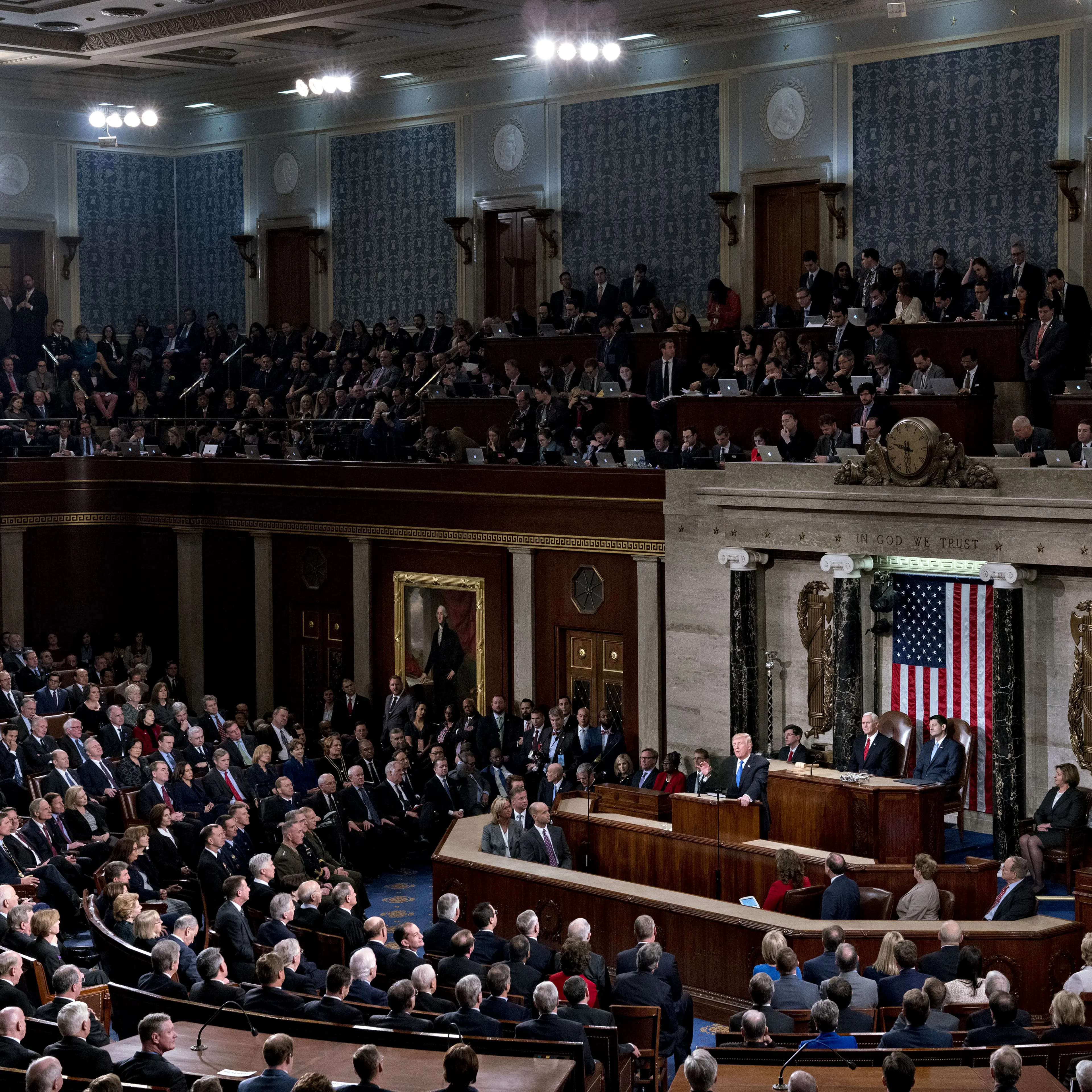 President Trump Delivers His First State Of The Union Address