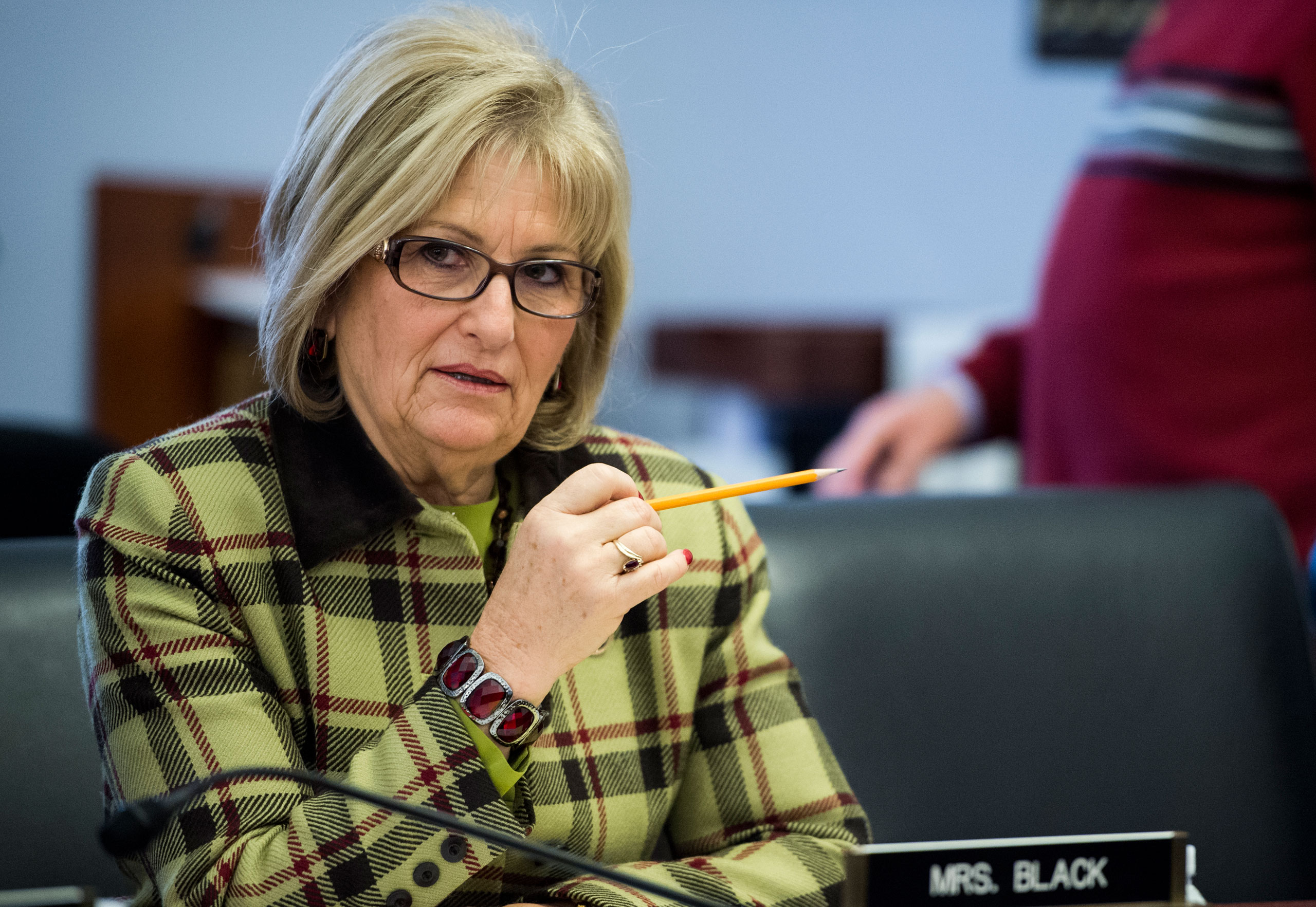 Rep. Diane Black takes her seat for the House Budget Committee hearing on "The Congressional Budget Office's (CBO) Budget and Economic Outlook" on Jan. 27, 2015.