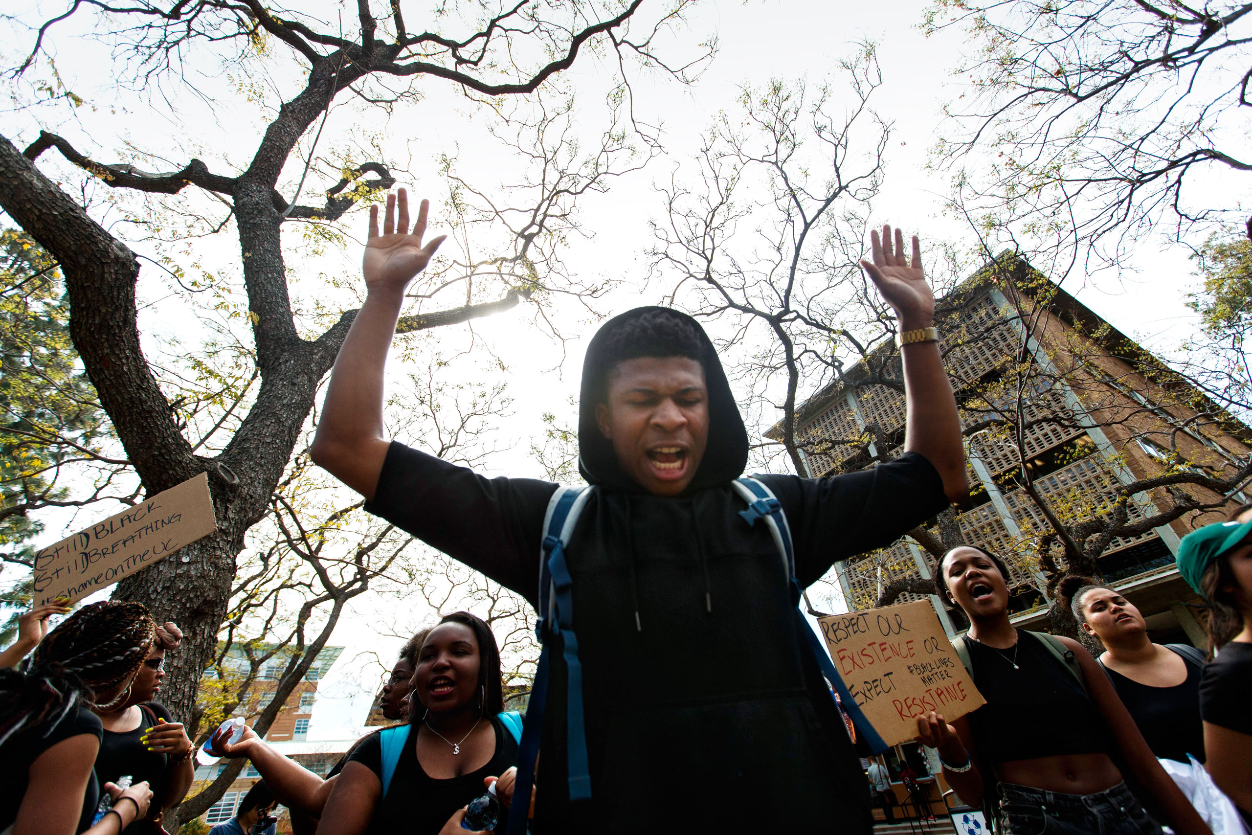 The Feb. 29 Black Student Union protest at UC Riverside was one of hundreds at U.S. colleges this year