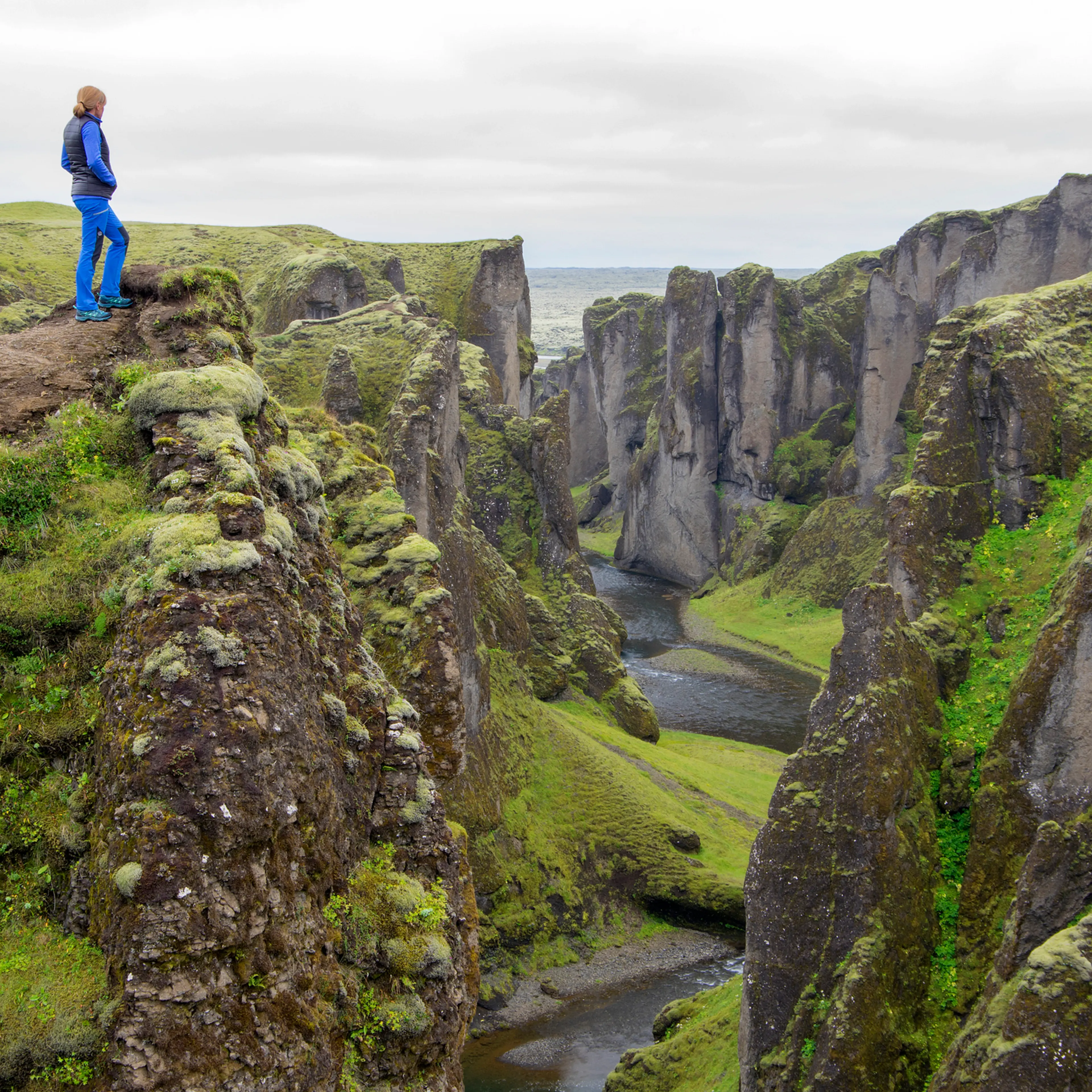 Fjaðrárgljúfur canyon, Kirkjubæjarklaustur, Suðurland, Iceland.