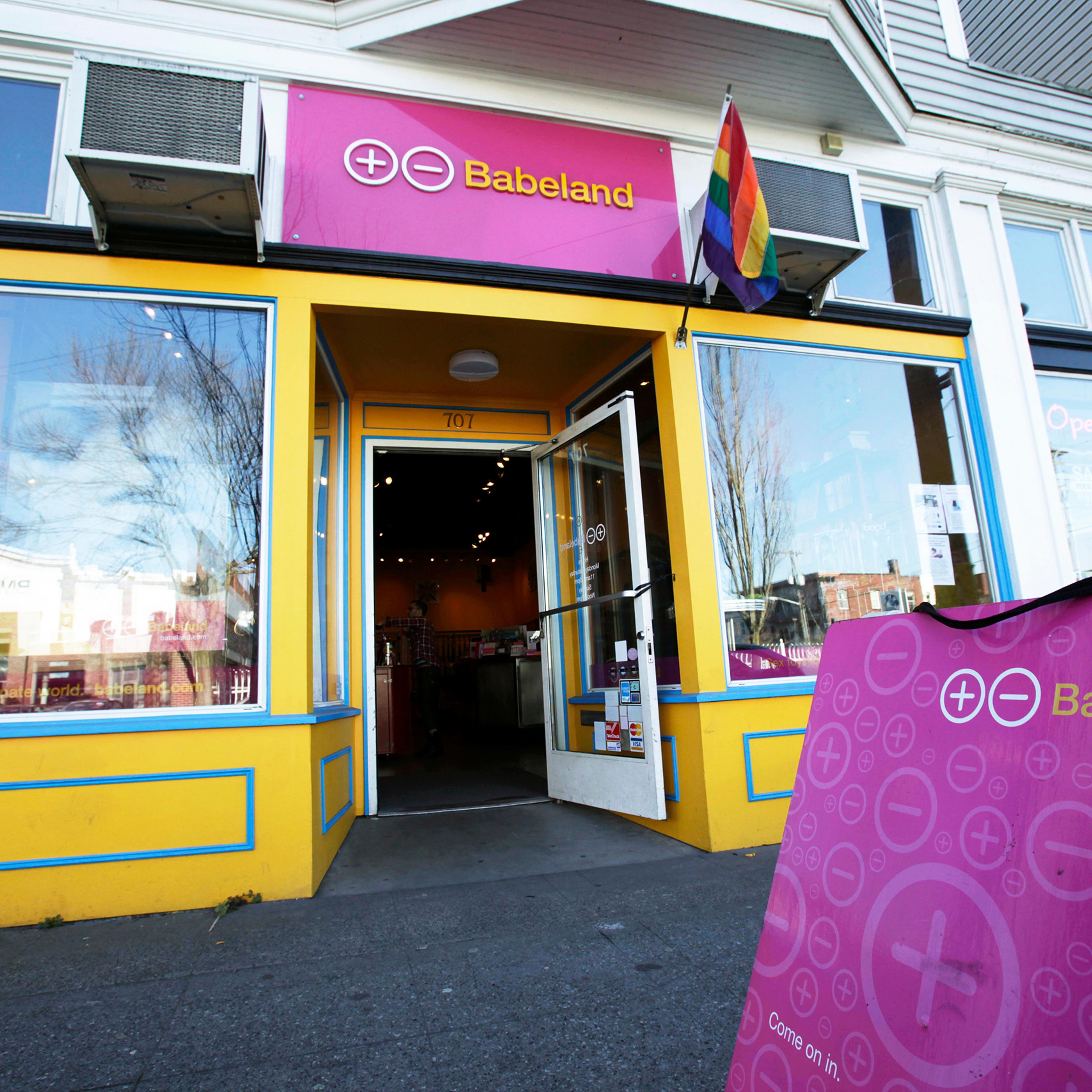 The exterior of Babeland, a store which sells sex toys, adult DVDs, magazines and other erotica in Seattle, Feb. 20, 2009.