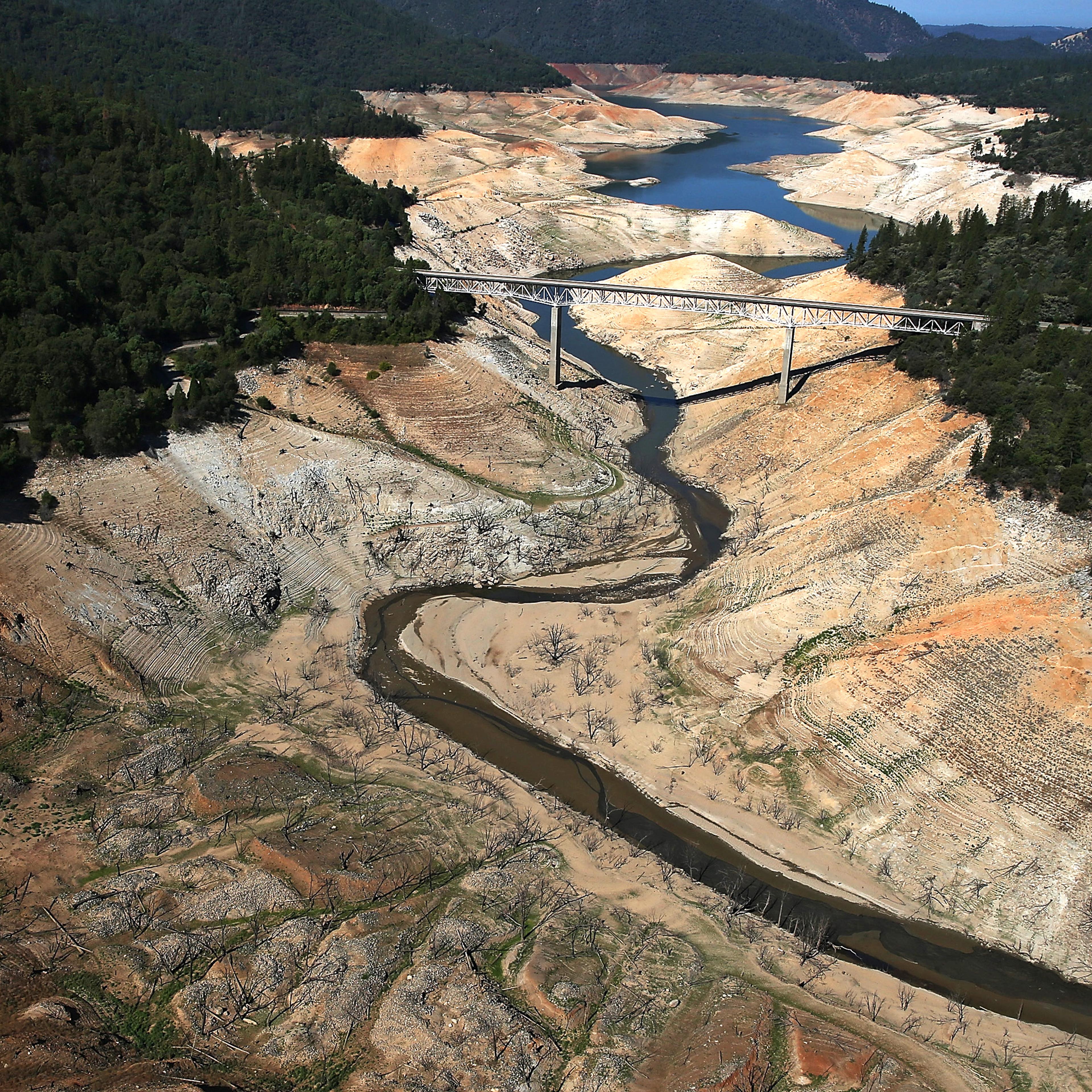 Statewide Drought Takes Toll On California's Lake Oroville Water Level