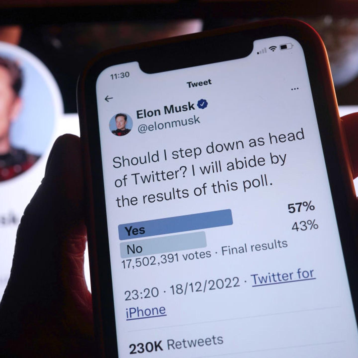 Elon Musk on Twitter