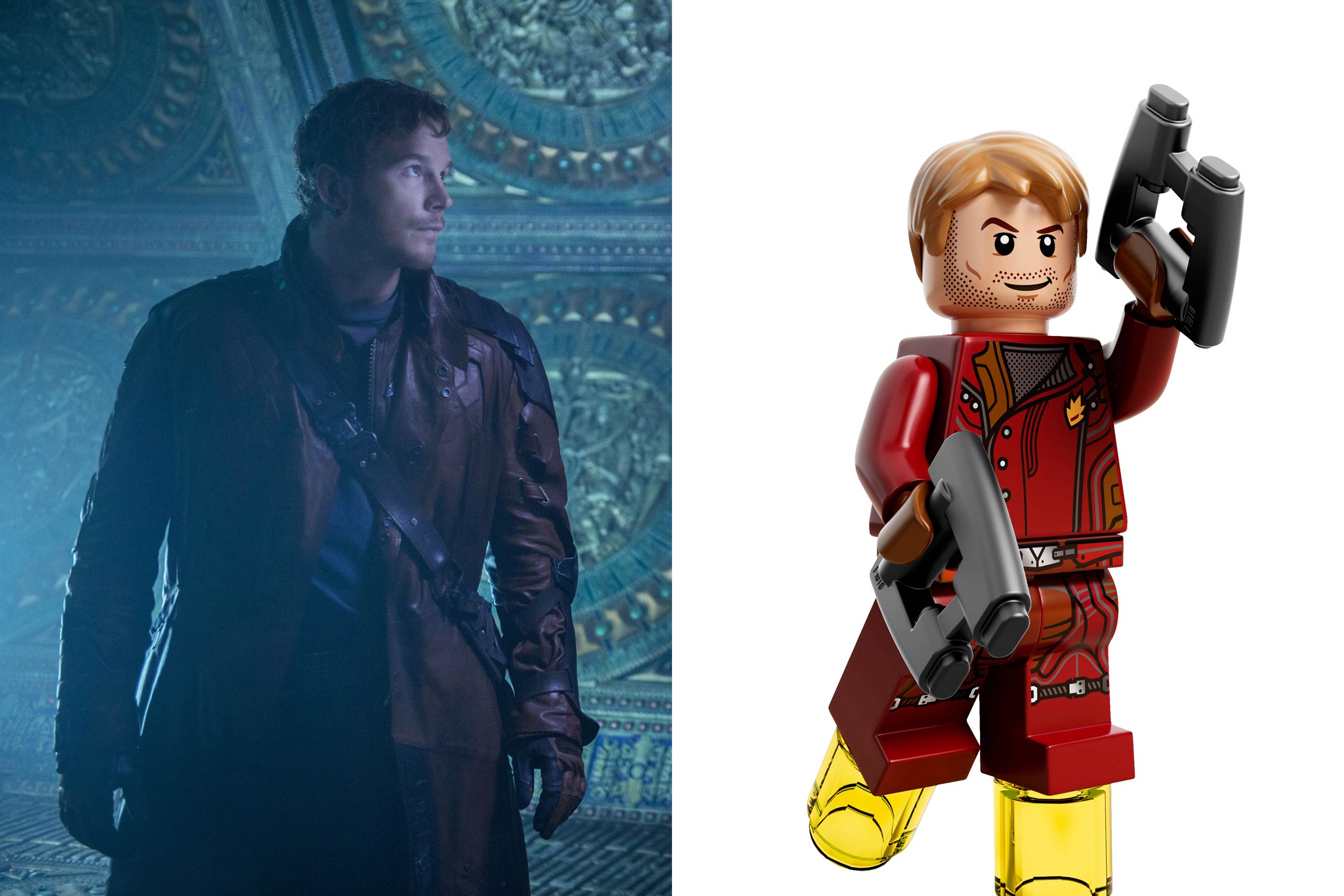 celebrities, lego, jurassic world, avengers, marvel, chris pratt, chris evans, robert downey jr., scarlett johansson