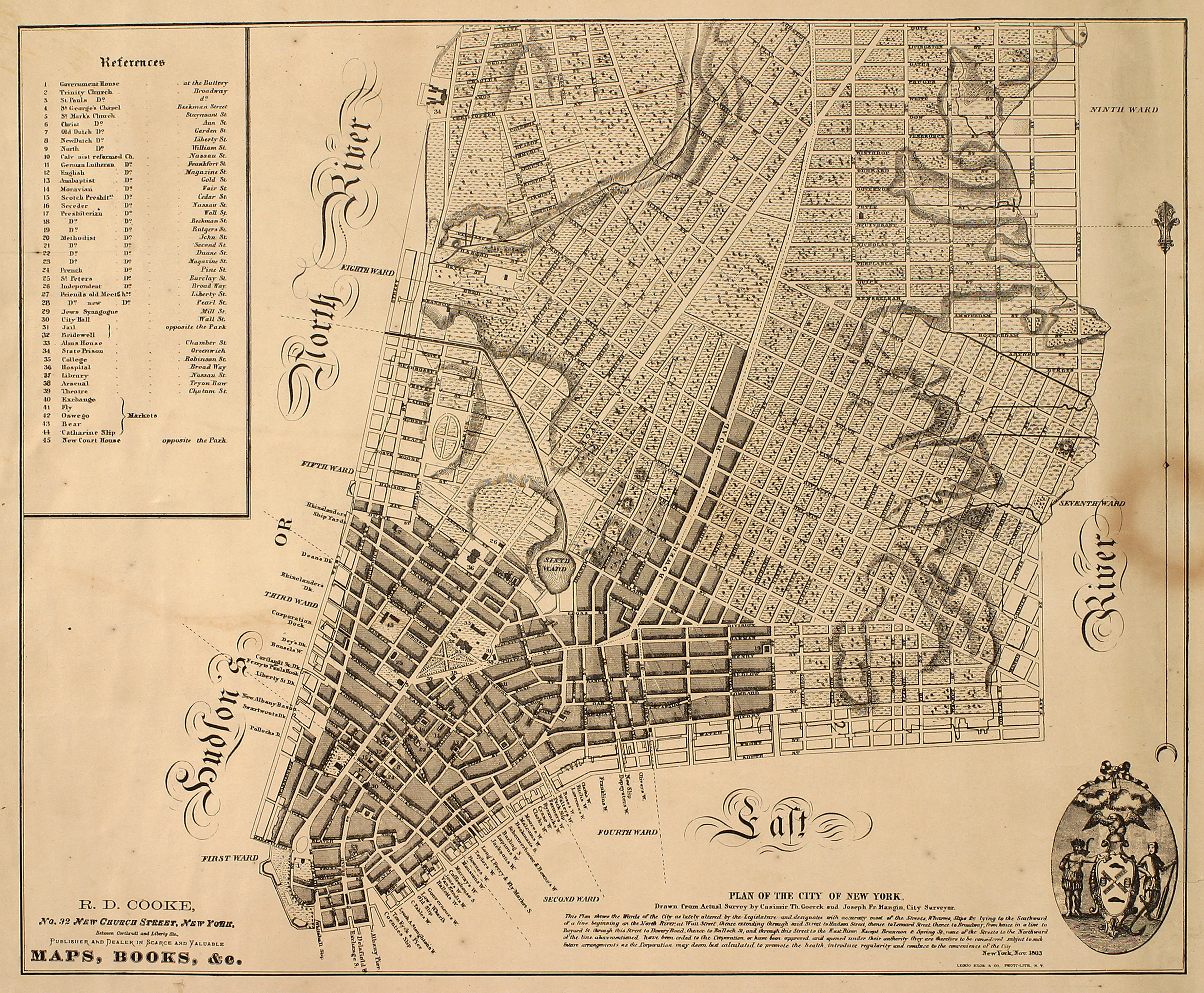 Plan of the City of New-York ,as far north as East 31st Street
