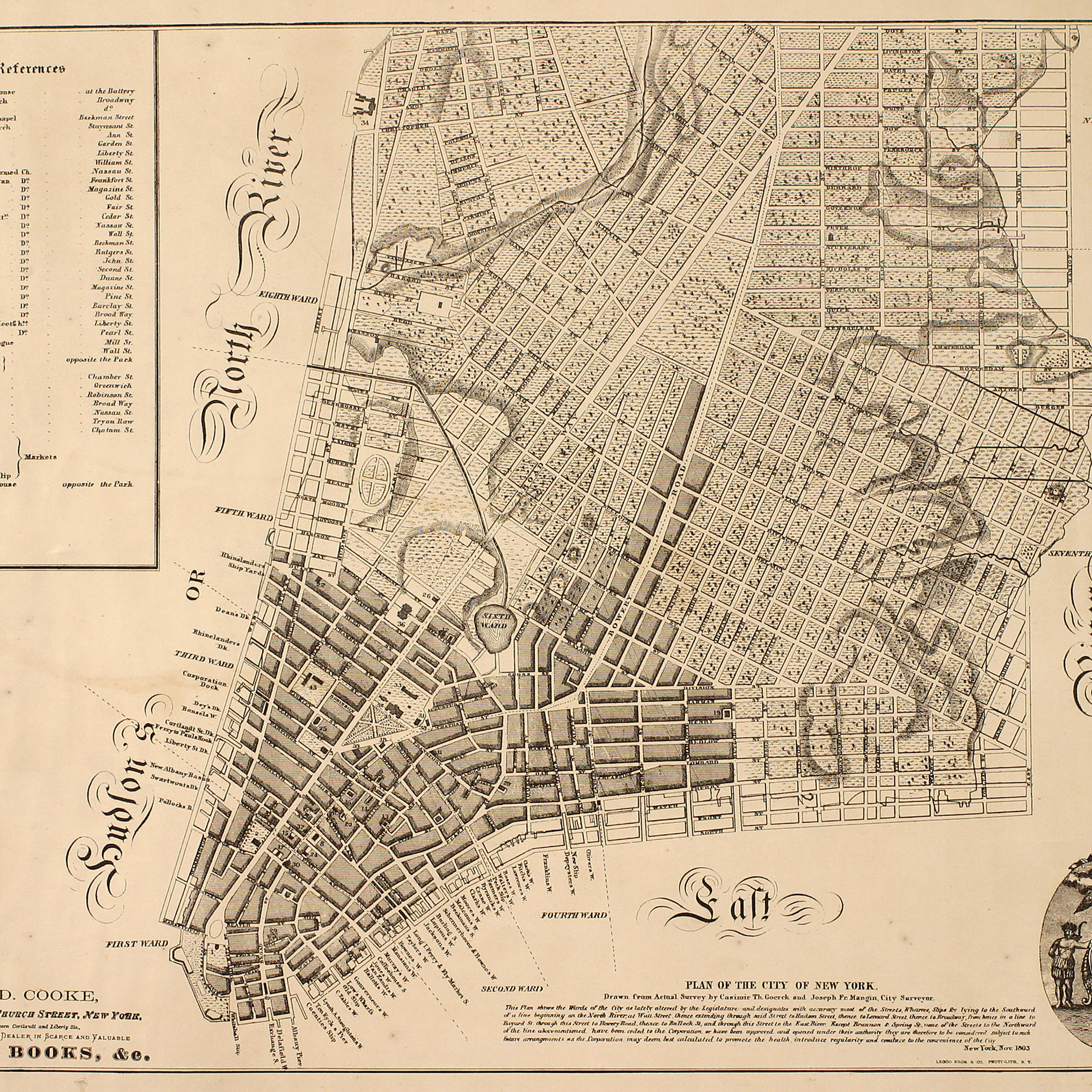 Plan of the City of New-York ,as far north as East 31st Street