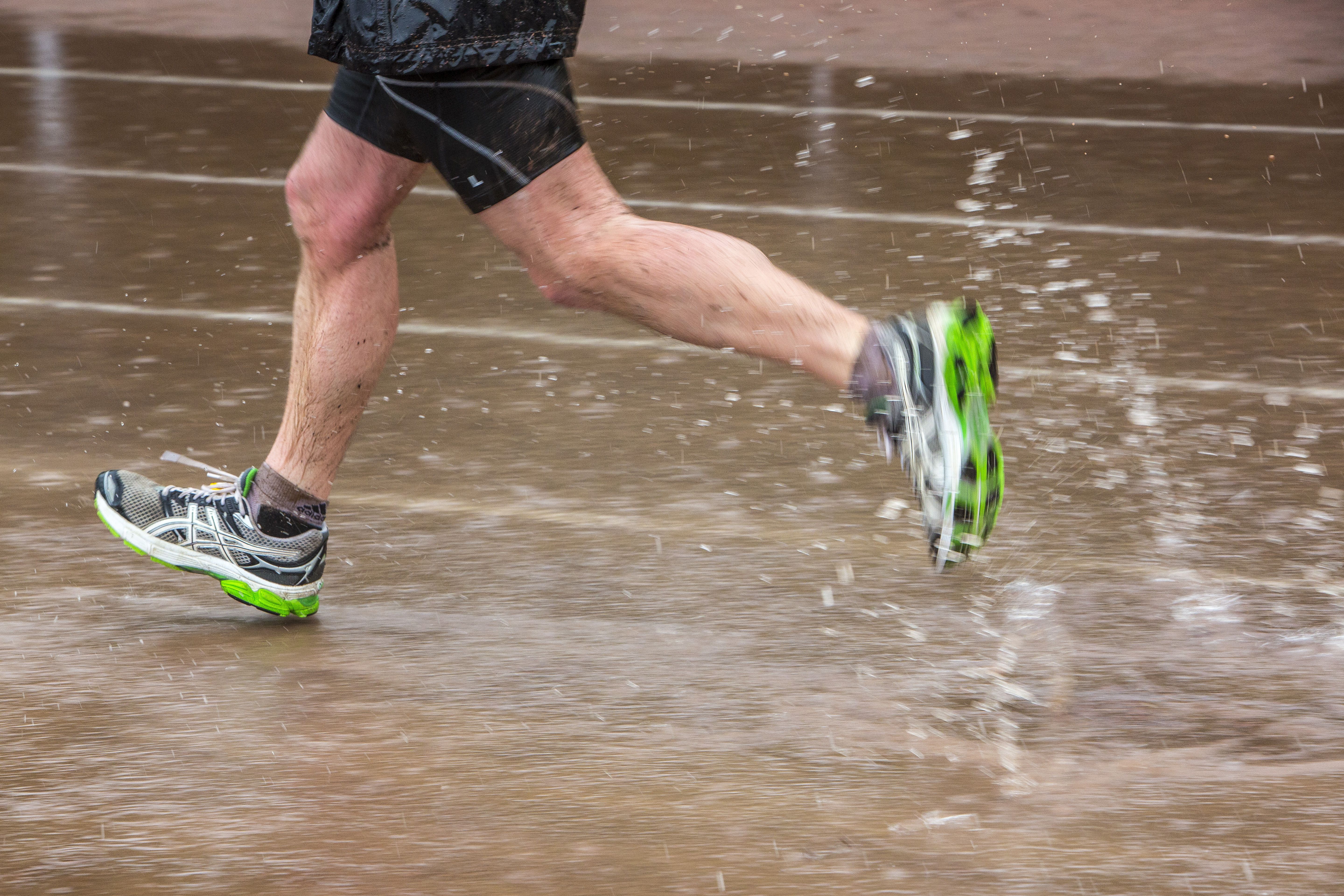 running in Rain