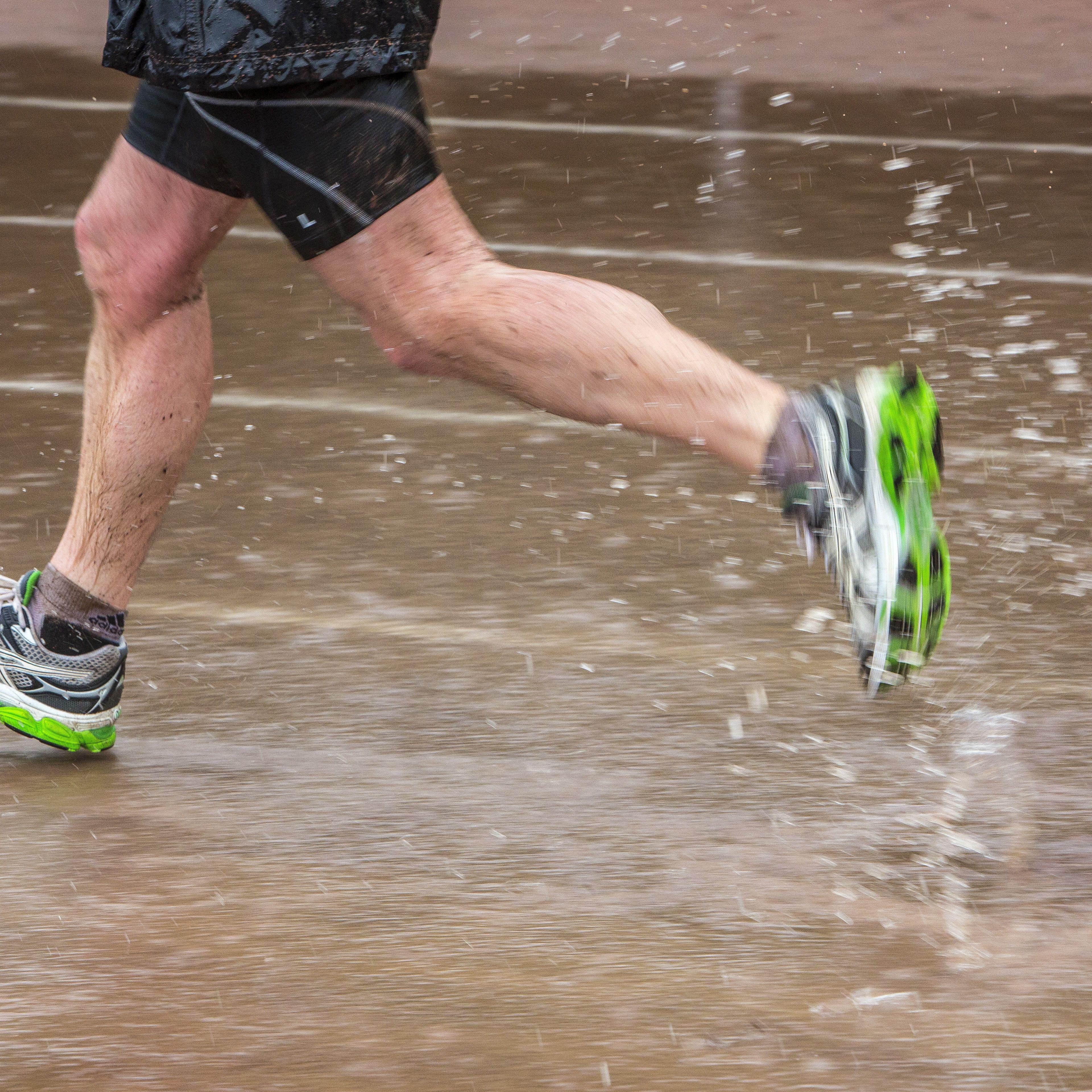 running in Rain