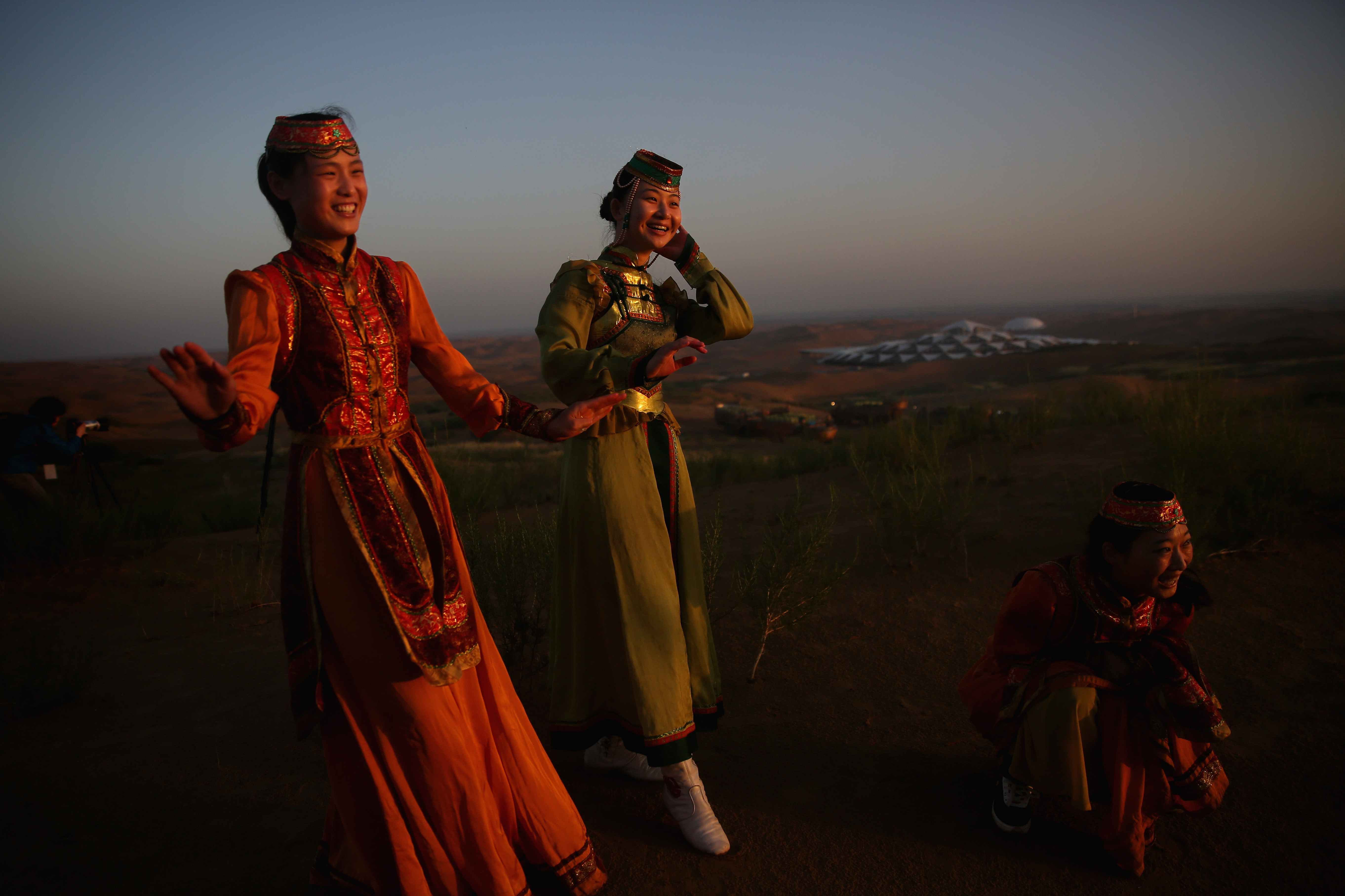 Sounding Sand Desert In Inner Mongolia