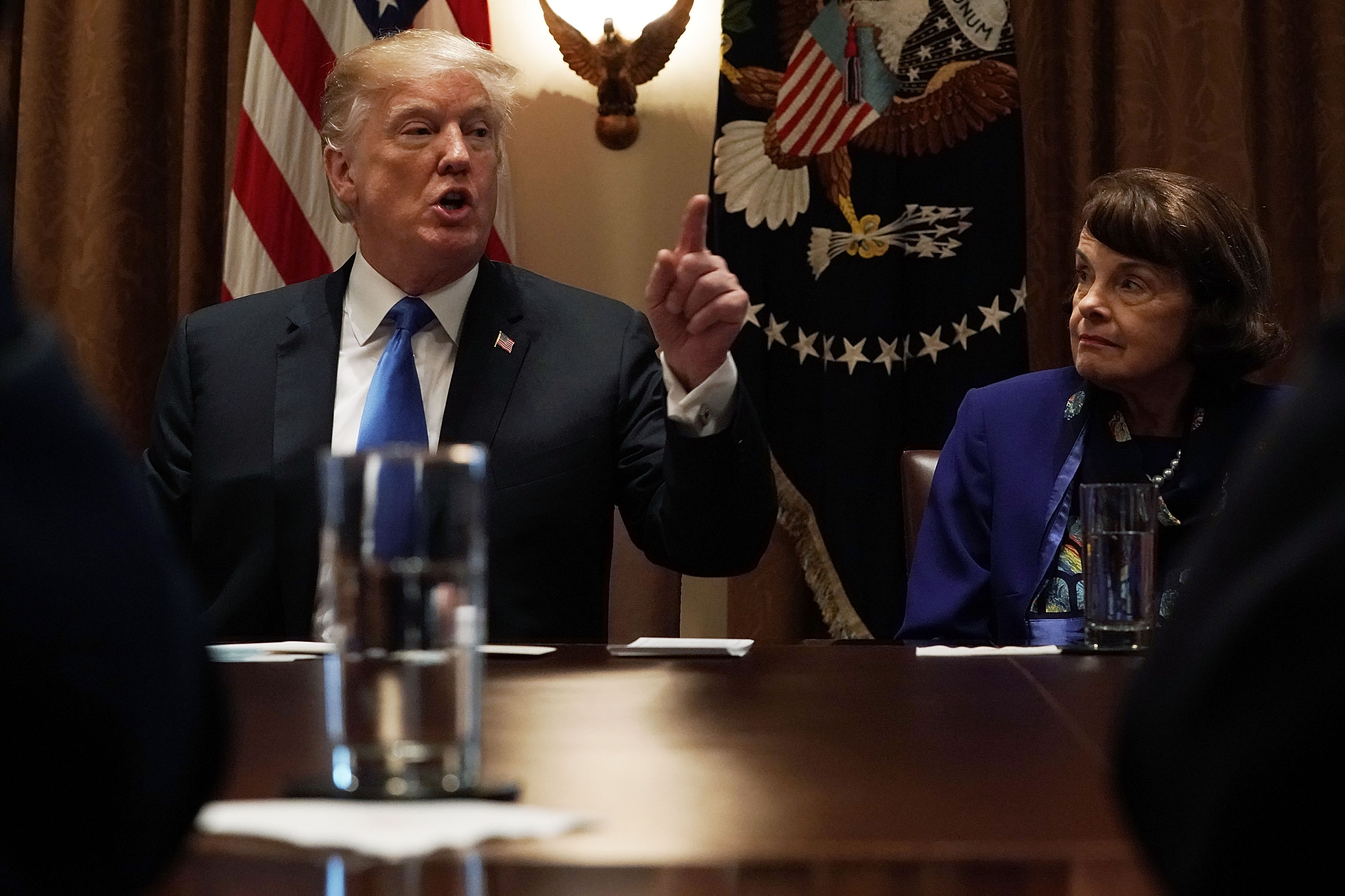 President Trump Holds Meeting With Bipartisan Congress Members To Discuss School Safety