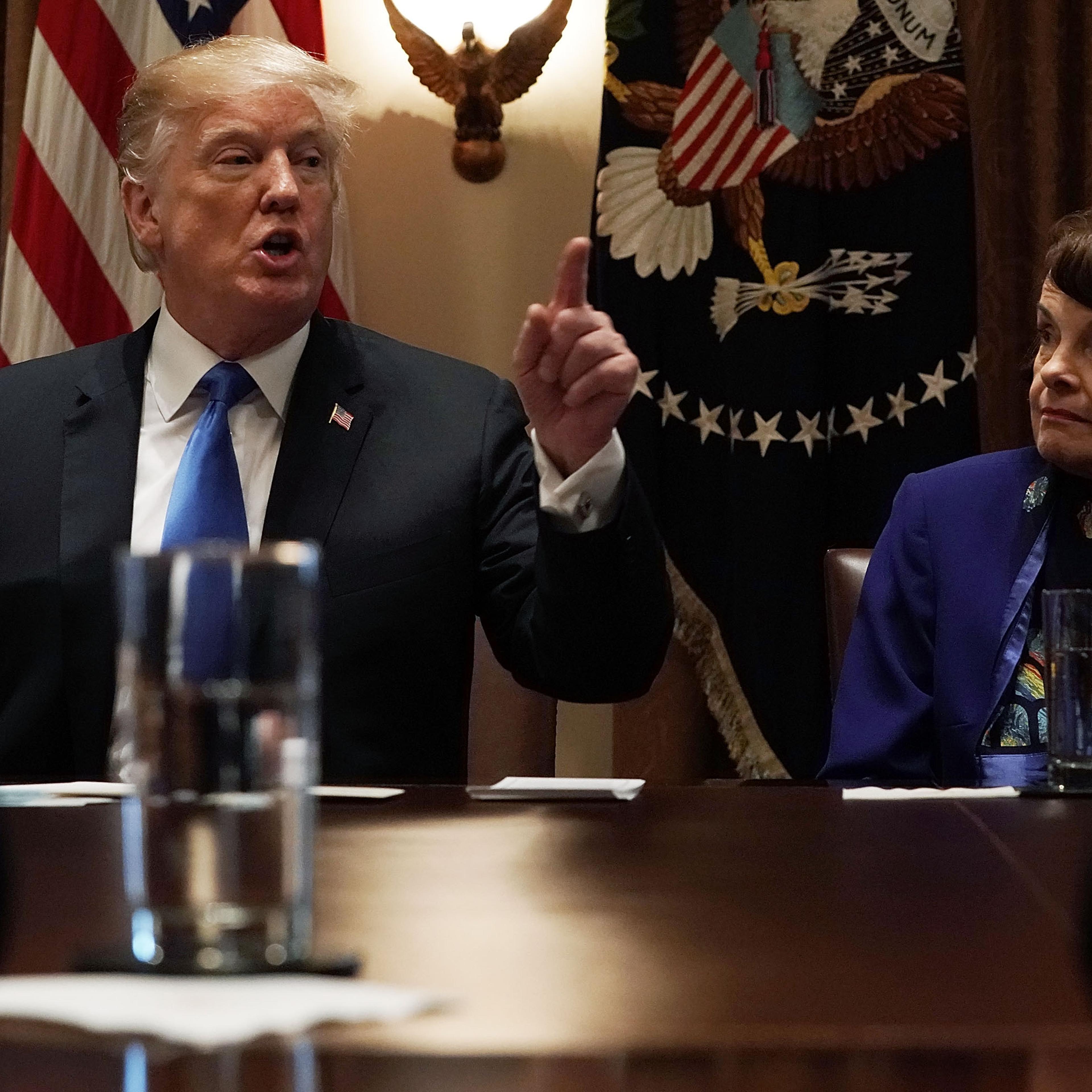President Trump Holds Meeting With Bipartisan Congress Members To Discuss School Safety