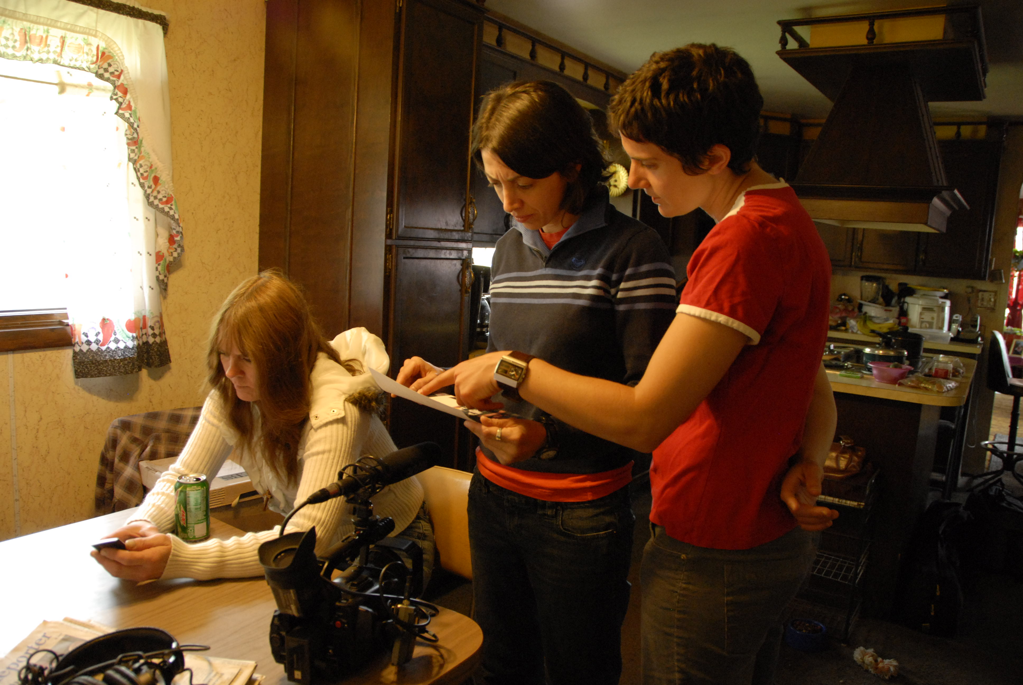 Directors Laura Ricciardi and Moira Demos behind the scenes on the Netflix original documentary series "Making A Murderer".