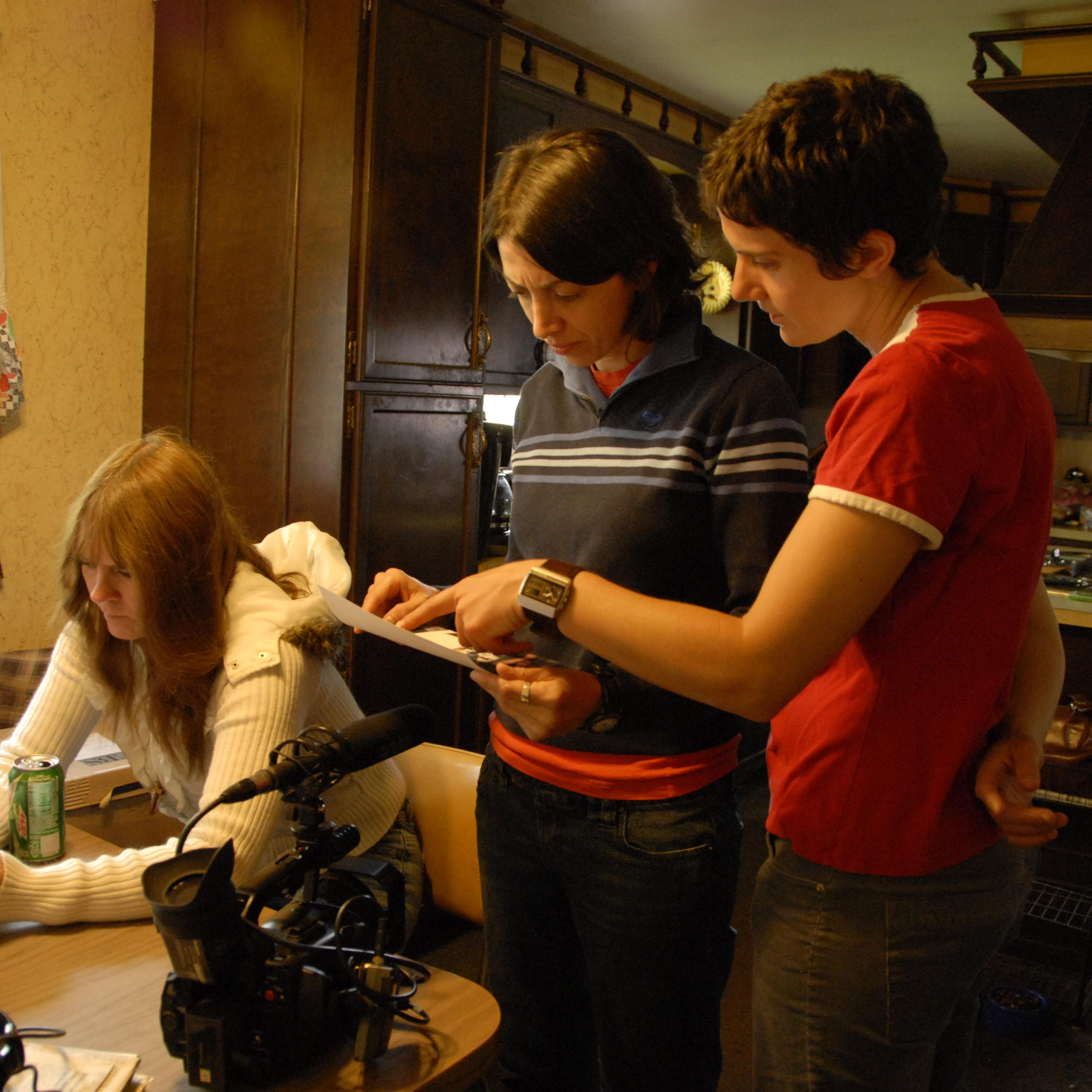 Directors Laura Ricciardi and Moira Demos behind the scenes on the Netflix original documentary series "Making A Murderer".
