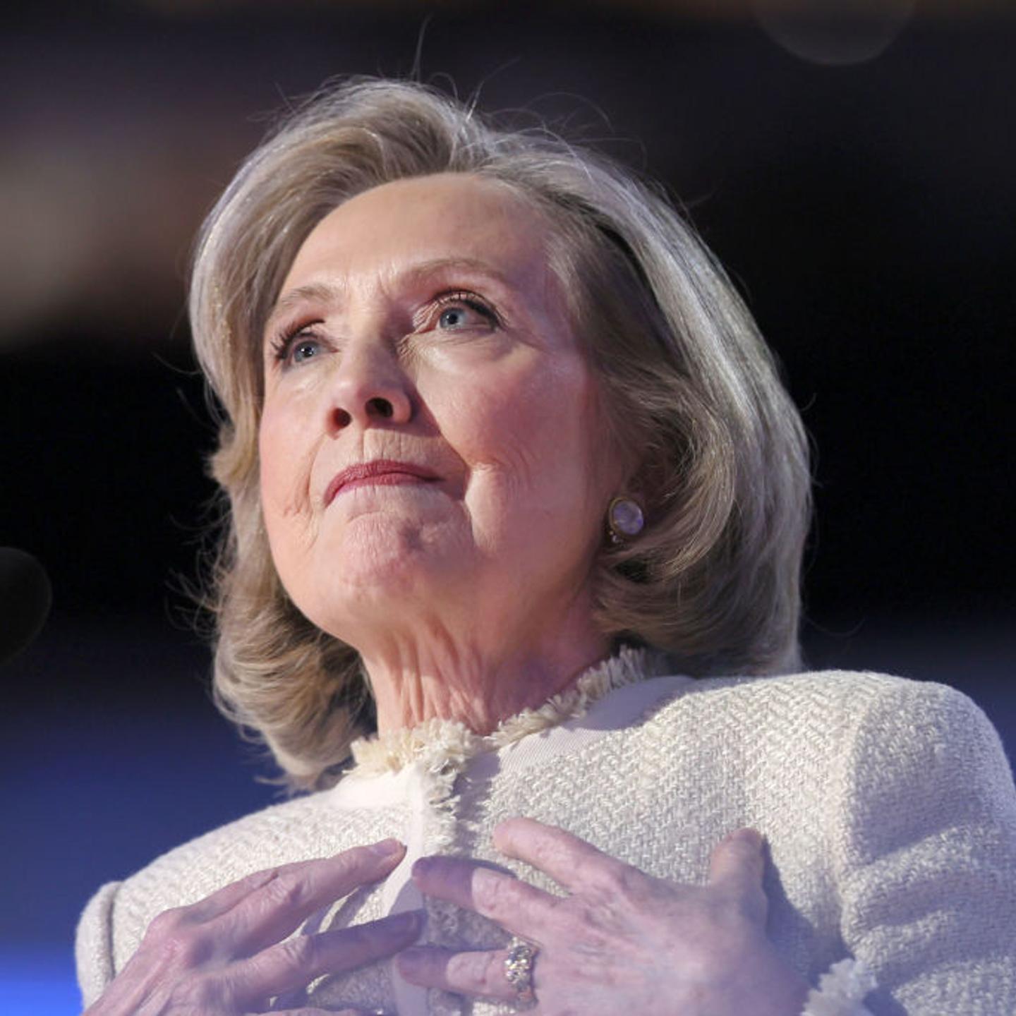 Former U.S. Secretary of State Hillary Rodham Clinton speaks during the 2024 Democratic National Convention at United Center in Chicago on Monday, Aug. 19, 2024 in Chicago, Ill.