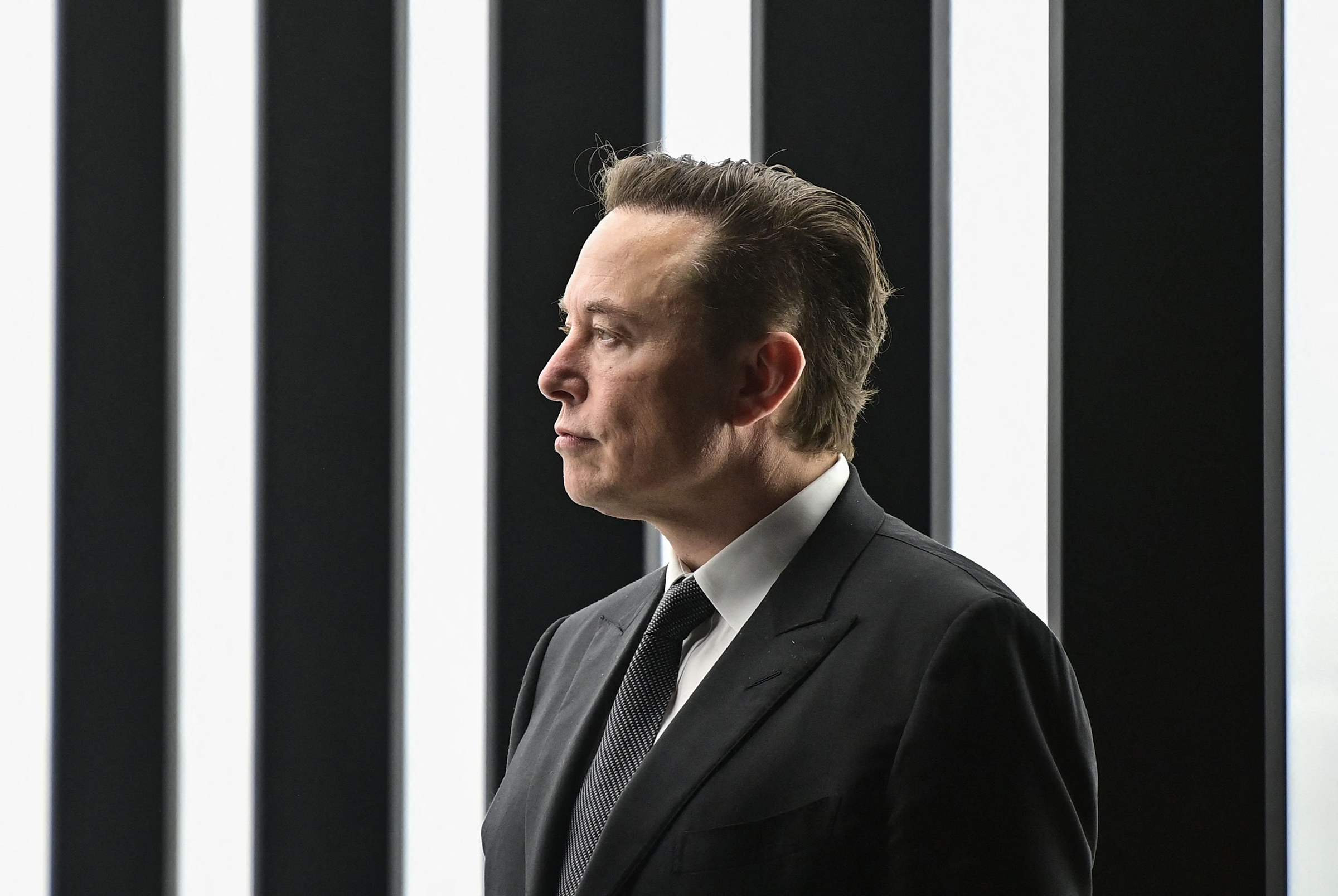 Tesla CEO Elon Musk attends the start of production at Tesla's "Gigafactory" in Gruenheide, Germany, March 22, 2022.