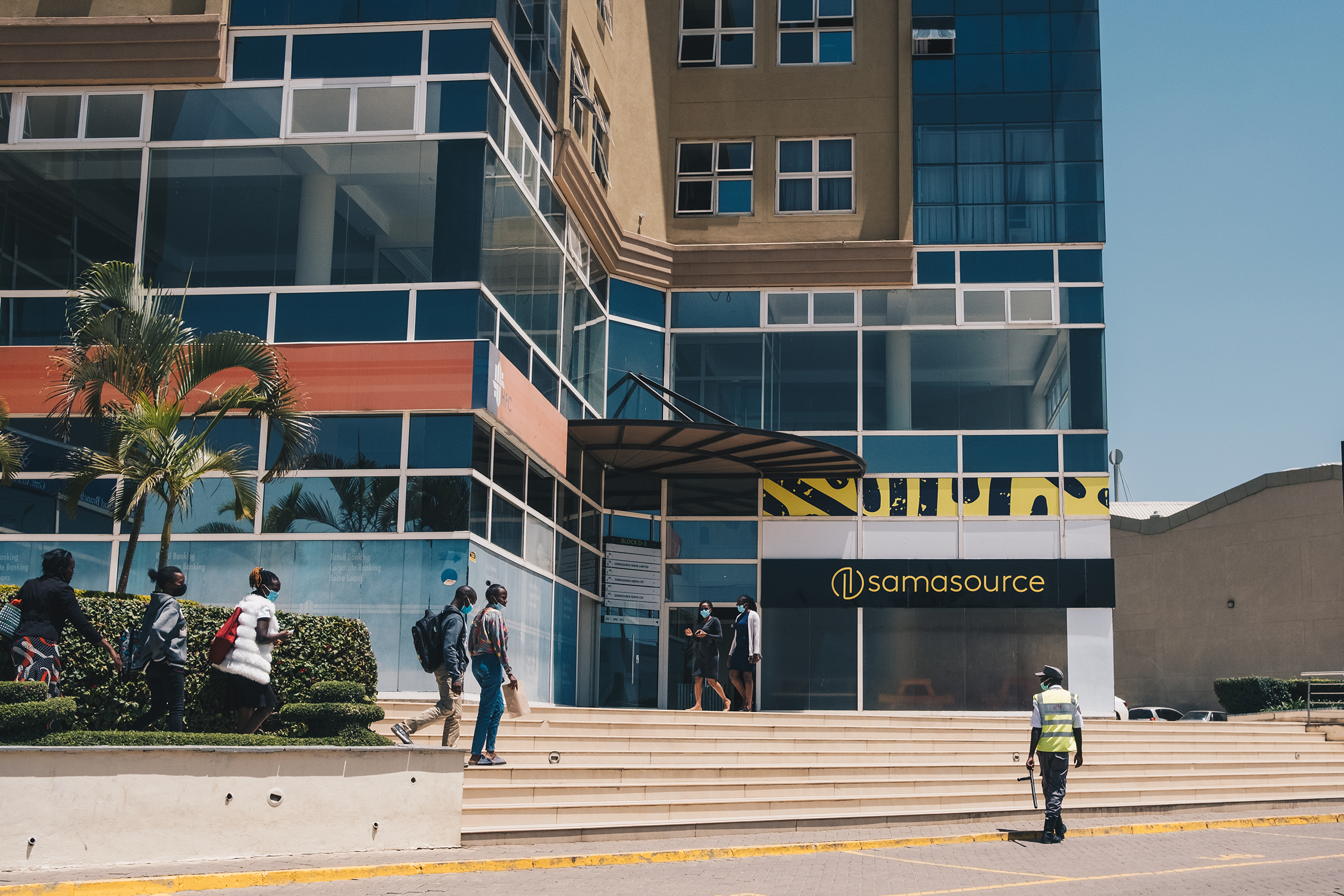 Sama's offices occupy several floors of Sameer Business Park in Nairobi.