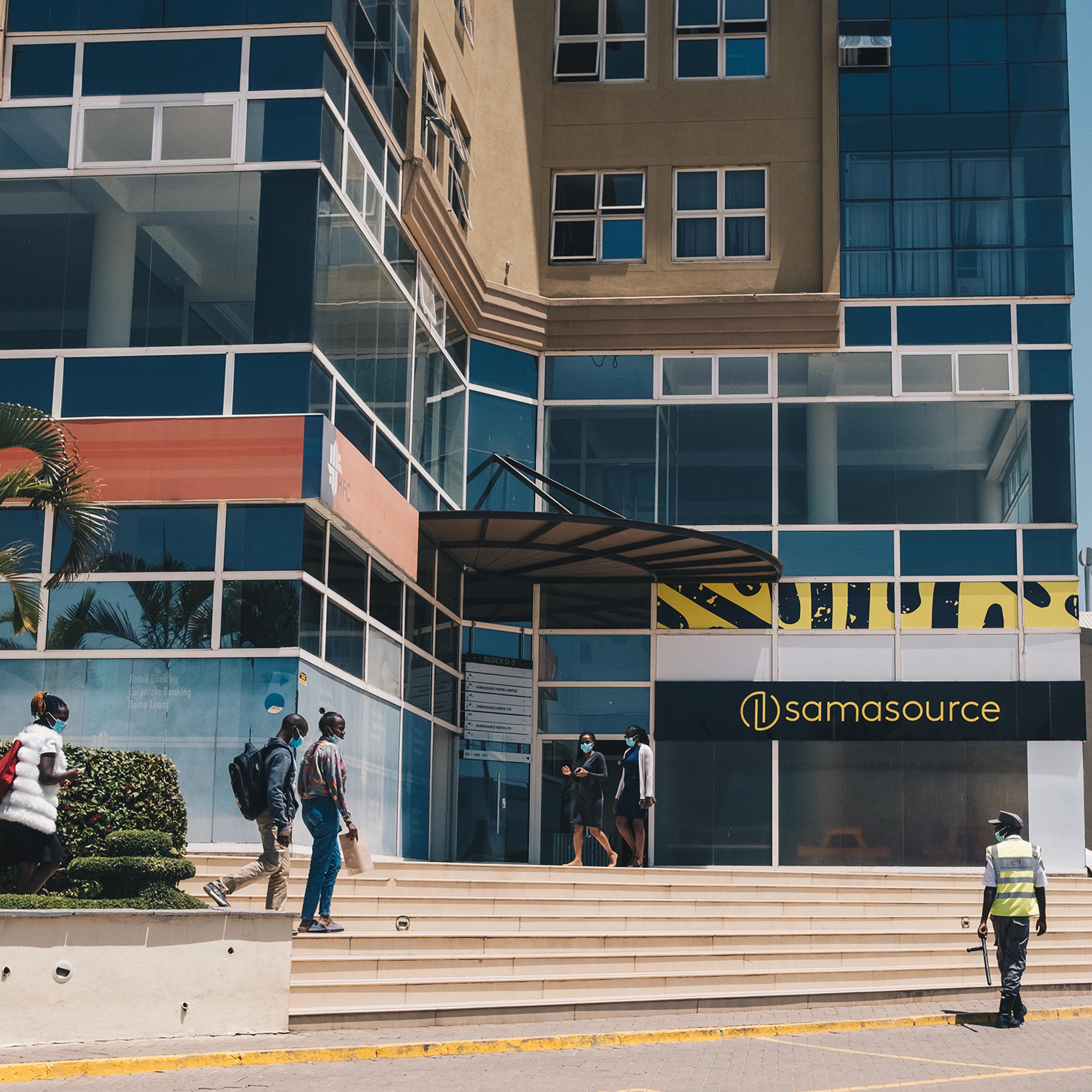 Sama's offices occupy several floors of Sameer Business Park in Nairobi.