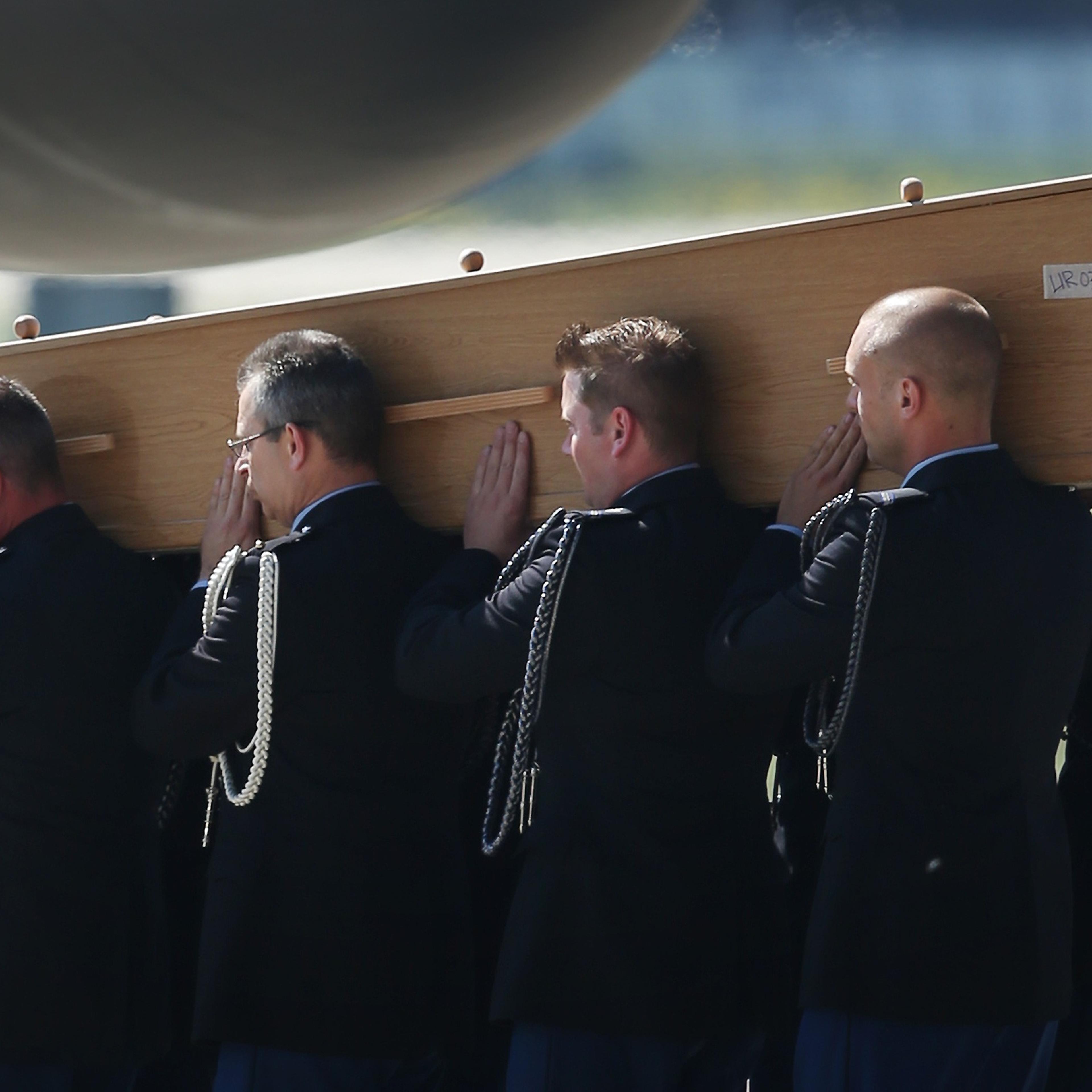 The Bodies Of The MH17 Plane Crash Are Repatriated From The Ukraine To The Netherlands