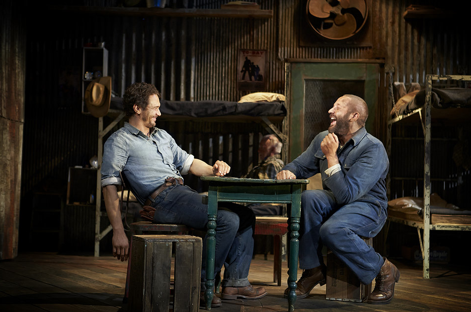 James Franco and Chris O'Dowd in <i>Of Mice and Men</i>