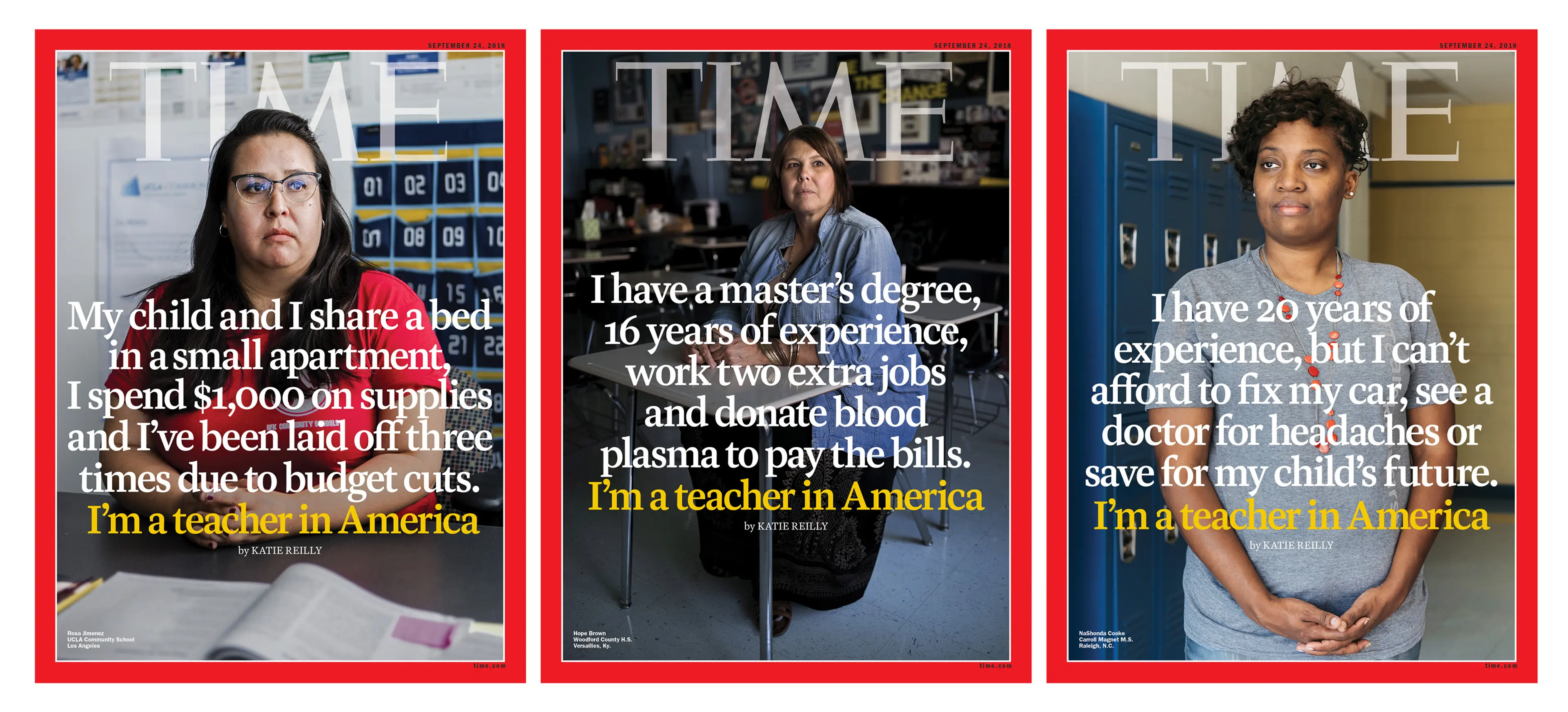 Teachers in America Time Magazine covers