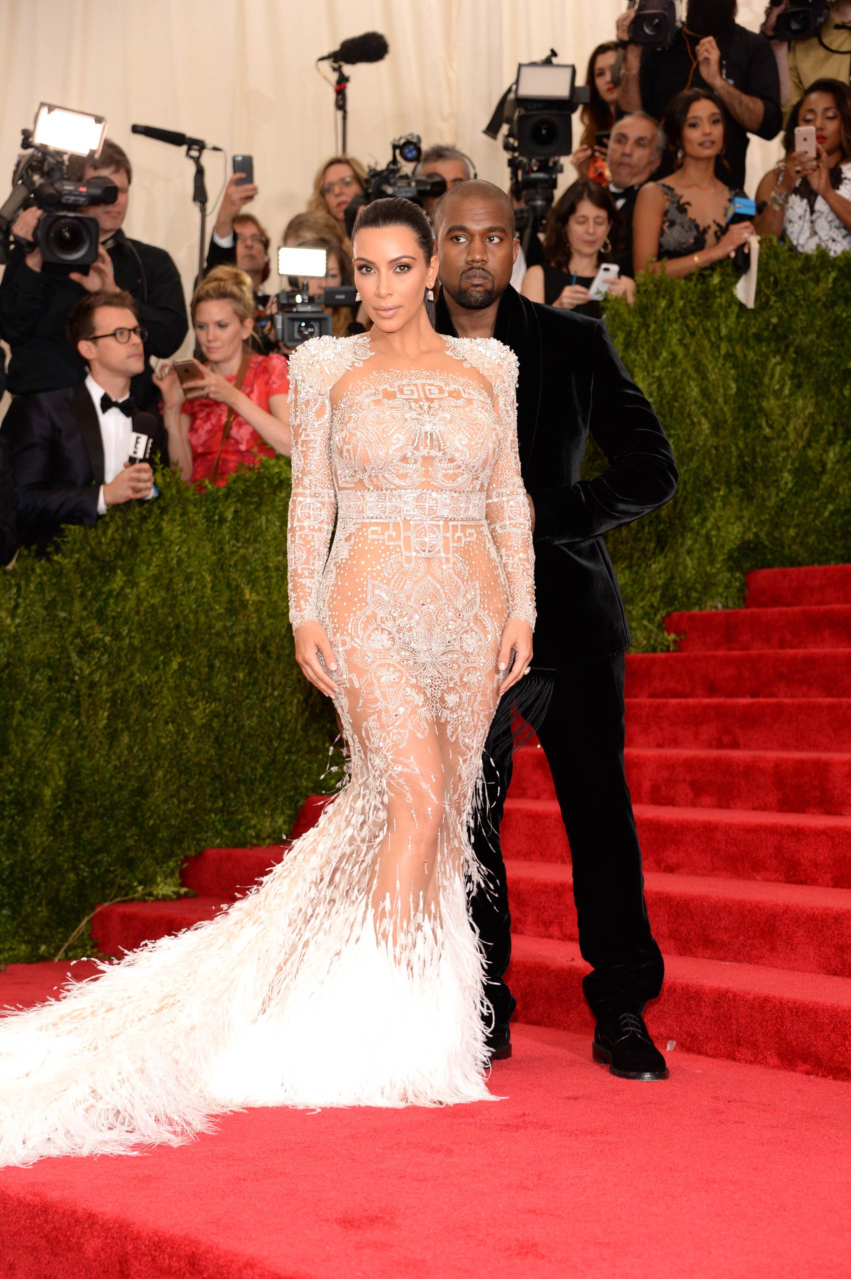 beyonce sheer lace dress We're obsessed: Beyonce's white lace Grammy Awards gown
