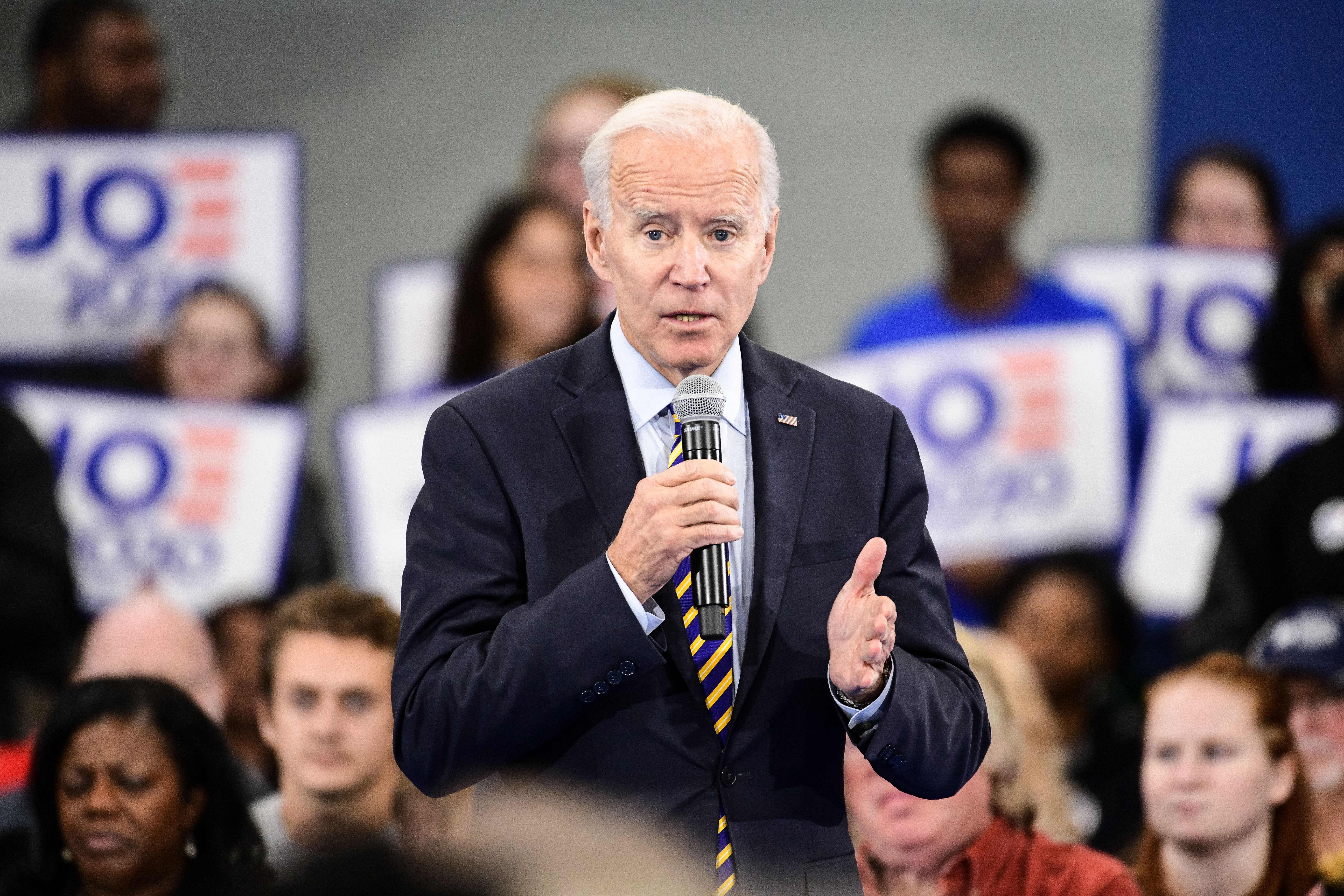 Presidential Candidate Joe Biden Holds A Town Hall At Lander University In South Carolina