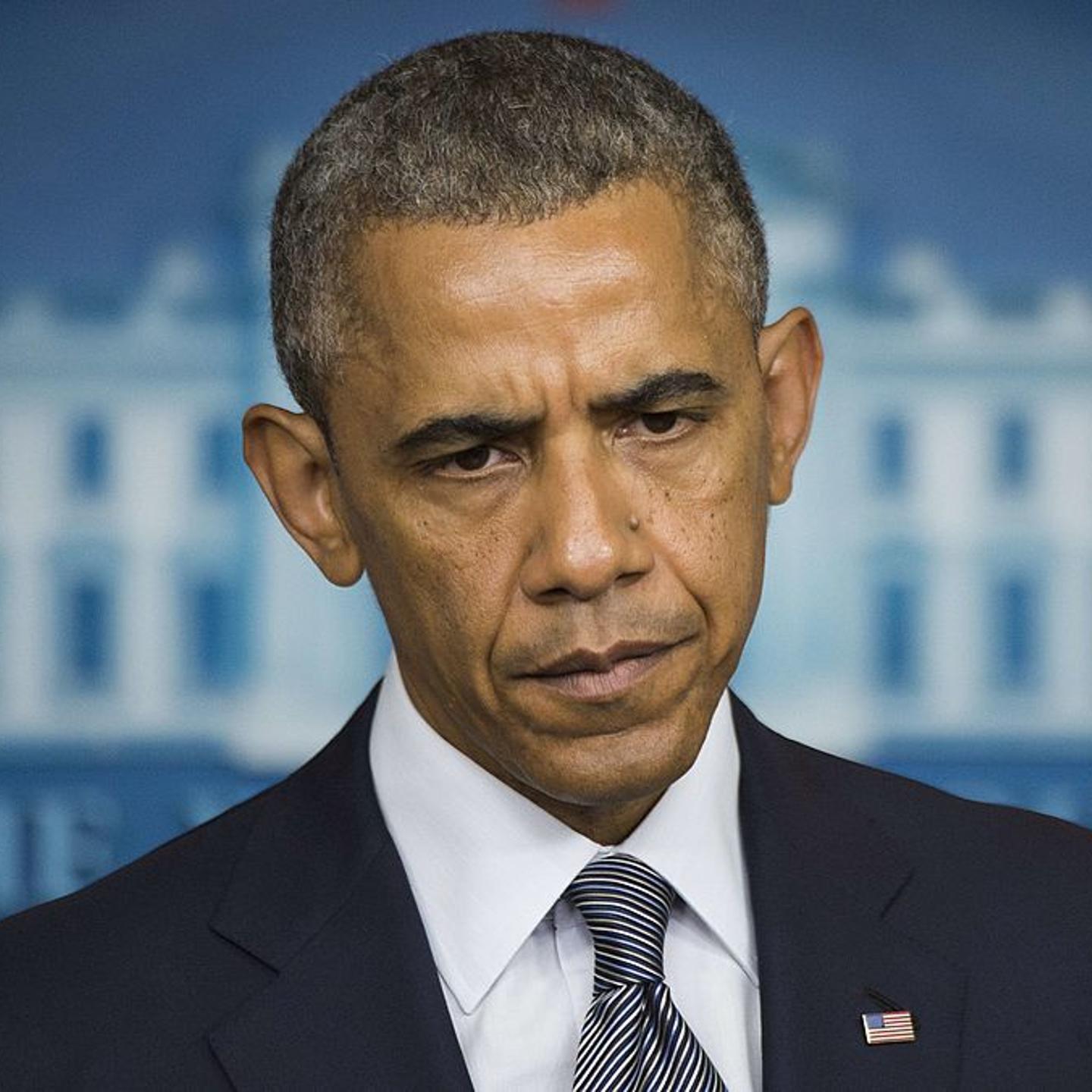 President Barack Obama makes a statement on Ukraine from the Brady Press Briefing Room at the White House in Washington, DC, on July 18, 2014.