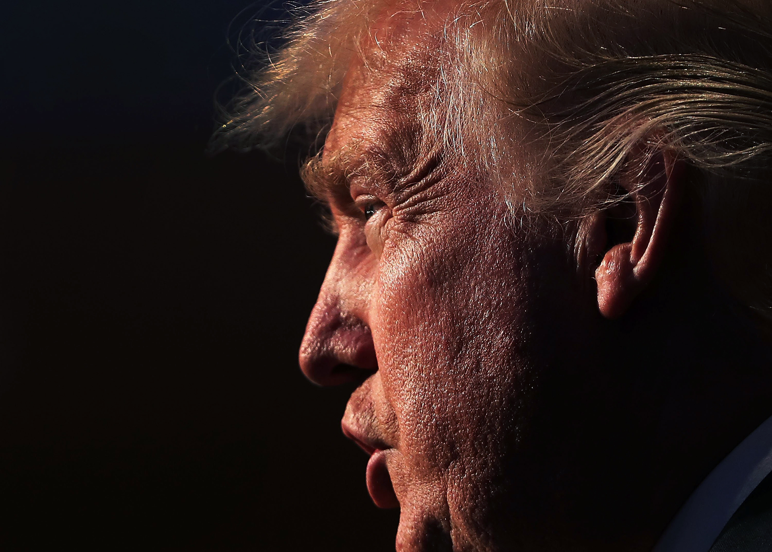 Republican presidential candidate Donald Trump speaks while accepting the Conservative Party of New York State's nomination for president in New York City on Sept. 7, 2016.