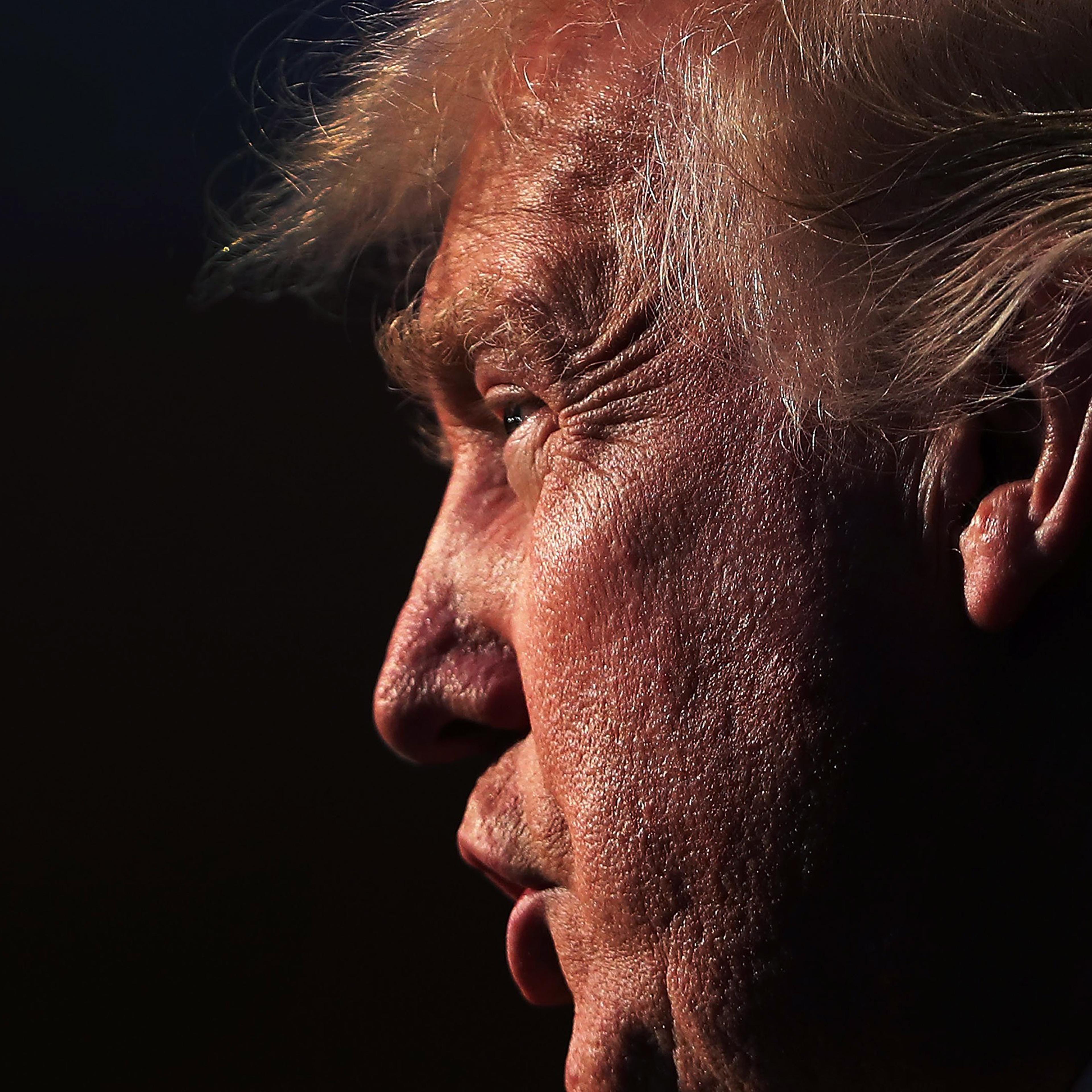 Republican presidential candidate Donald Trump speaks while accepting the Conservative Party of New York State's nomination for president in New York City on Sept. 7, 2016.