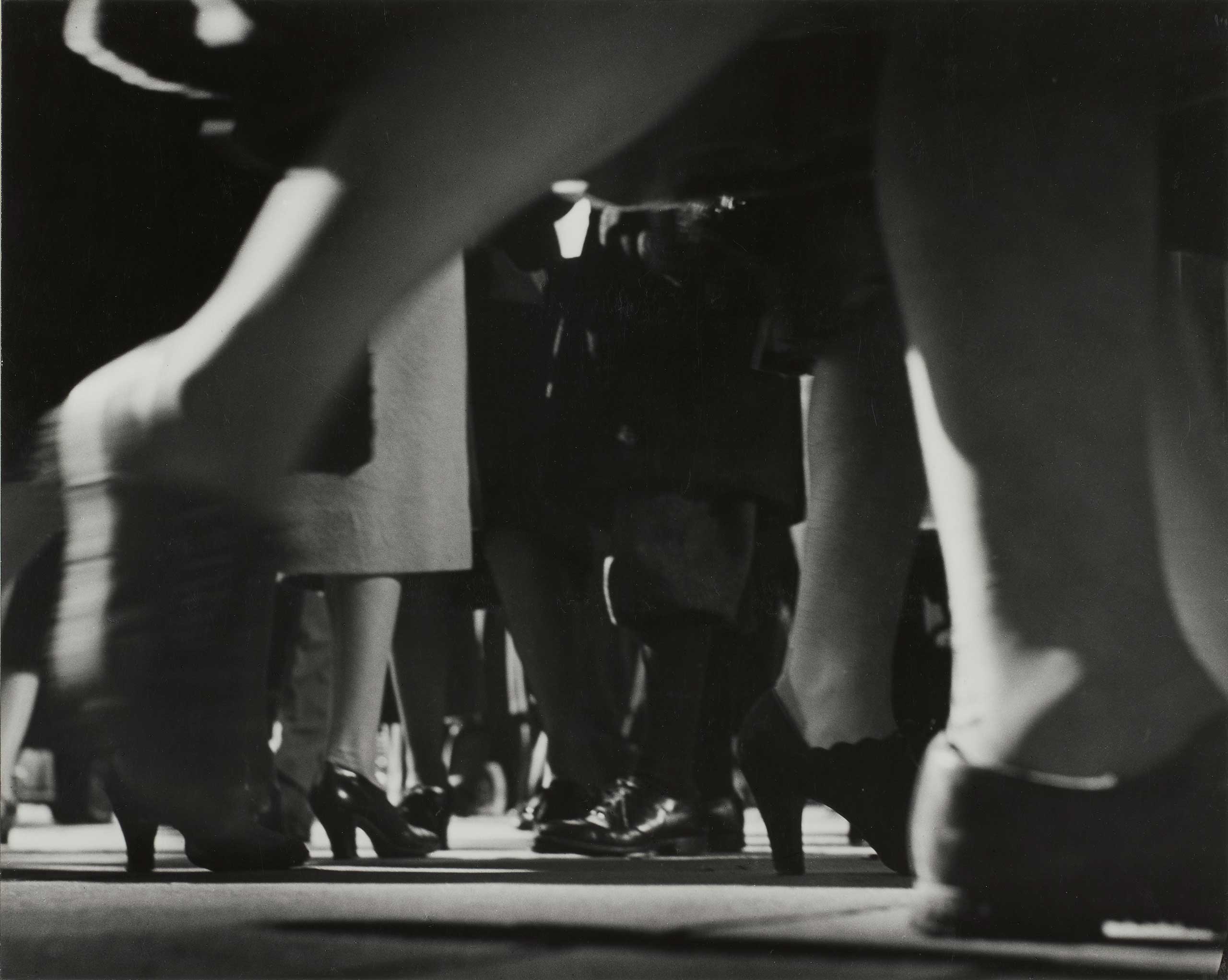 The Thrill of the Chase: The Wagstaff Collection of Photographs at the J.Paul Getty Museum, Wadsworth Atheneum Museum of Art, Conn.: Sept. 10 - Dec. 11   (Caption: Running Legs, Forty-second Street, New York, 1940-41)
