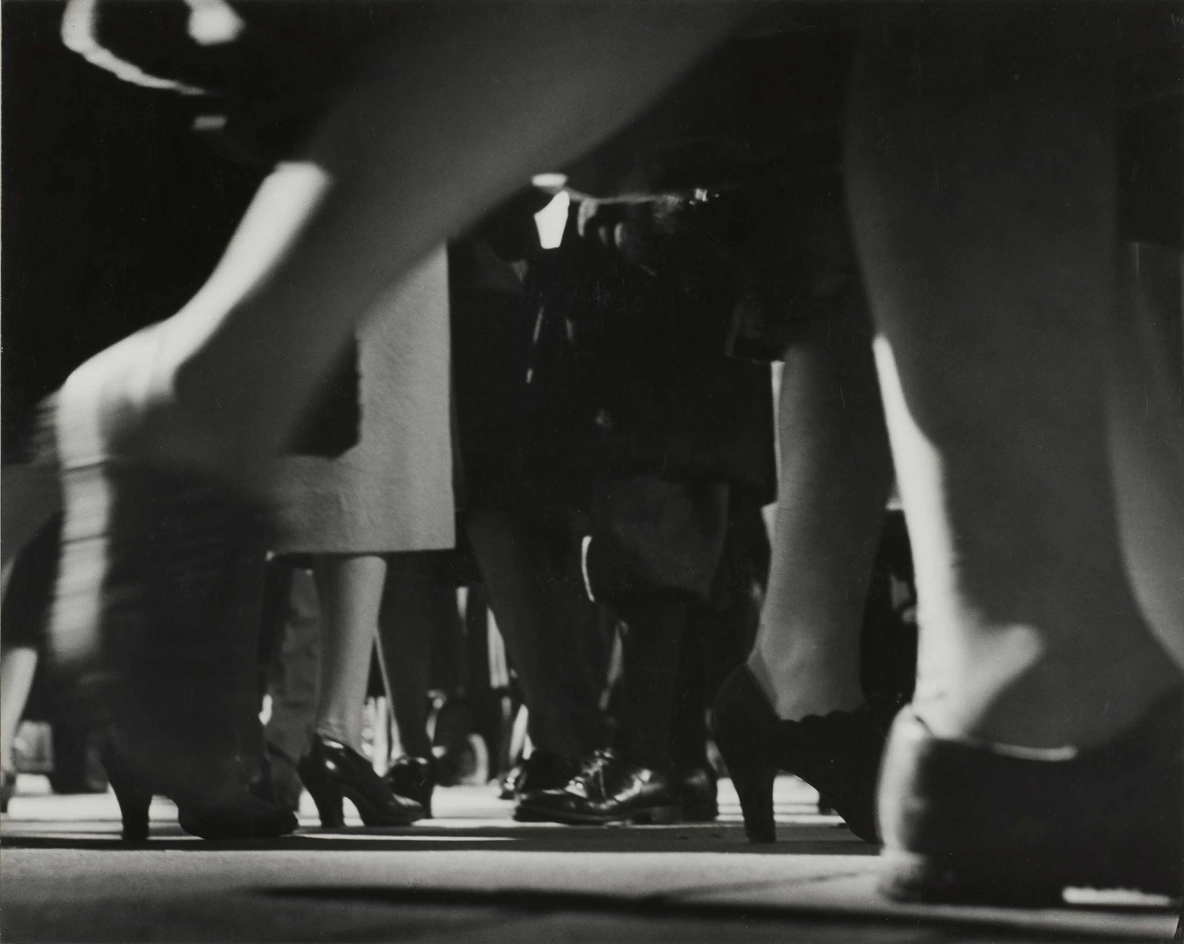 The Thrill of the Chase: The Wagstaff Collection of Photographs at the J.Paul Getty Museum, Wadsworth Atheneum Museum of Art, Conn.: Sept. 10 - Dec. 11 (Caption: Running Legs, Forty-second Street, New York, 1940-41)