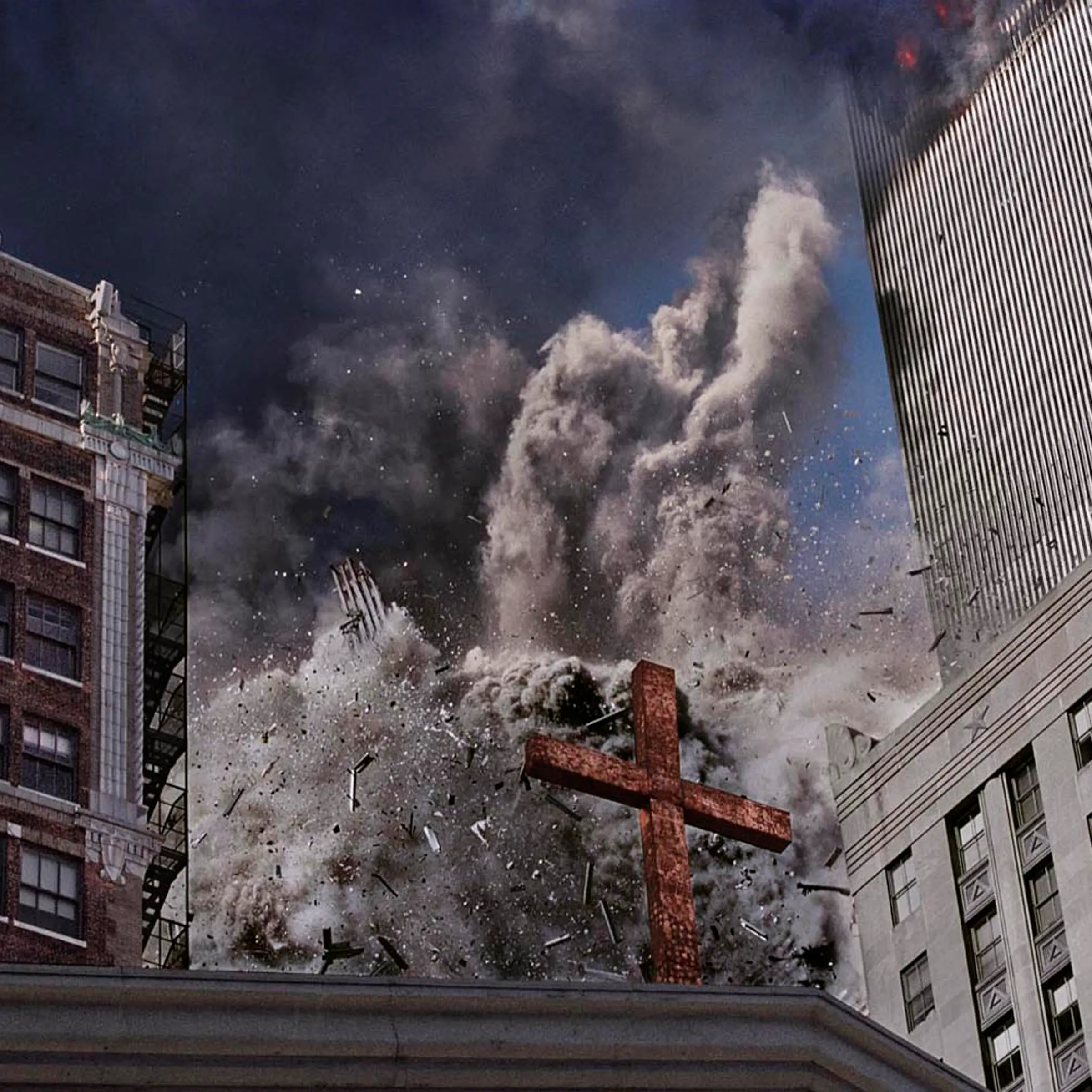 The following photographs were all made on 9/11 and are described here in Nachtwey's own words: "In my mind it all went into slow motion. Everything was floating. I thought I had all the time in the world to make the picture, and only at the last moment