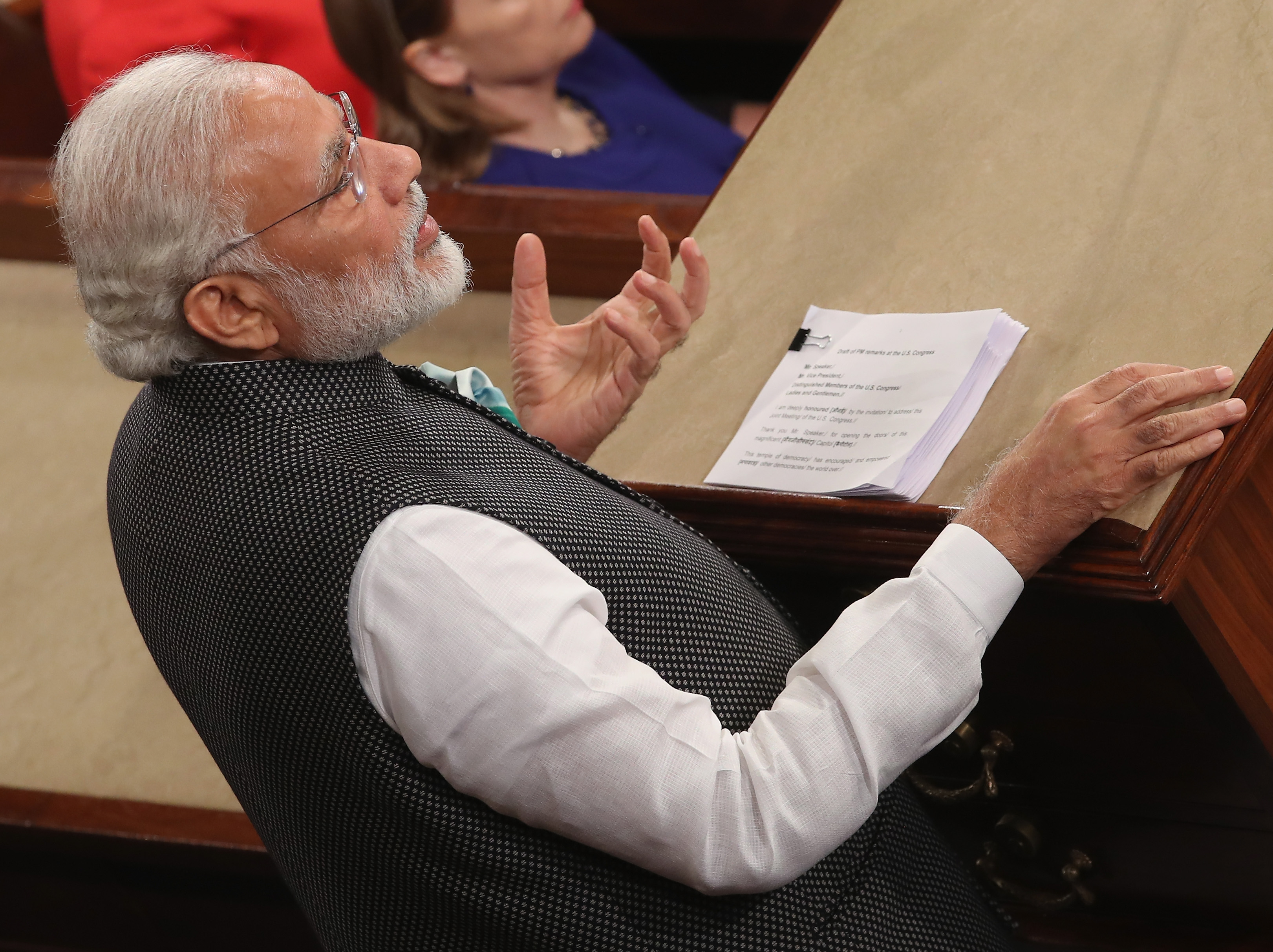 Indian Prime Minister Modi Addresses Joint Meeting Of Congress