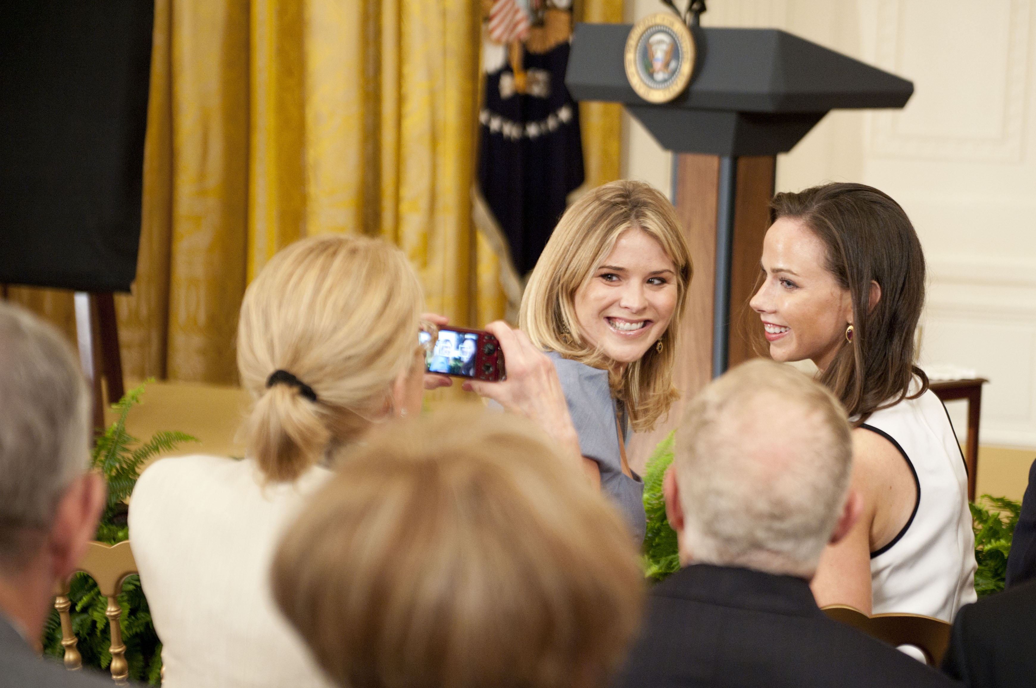 George W. Bush And Laura Bush White House Portrait Unveiling