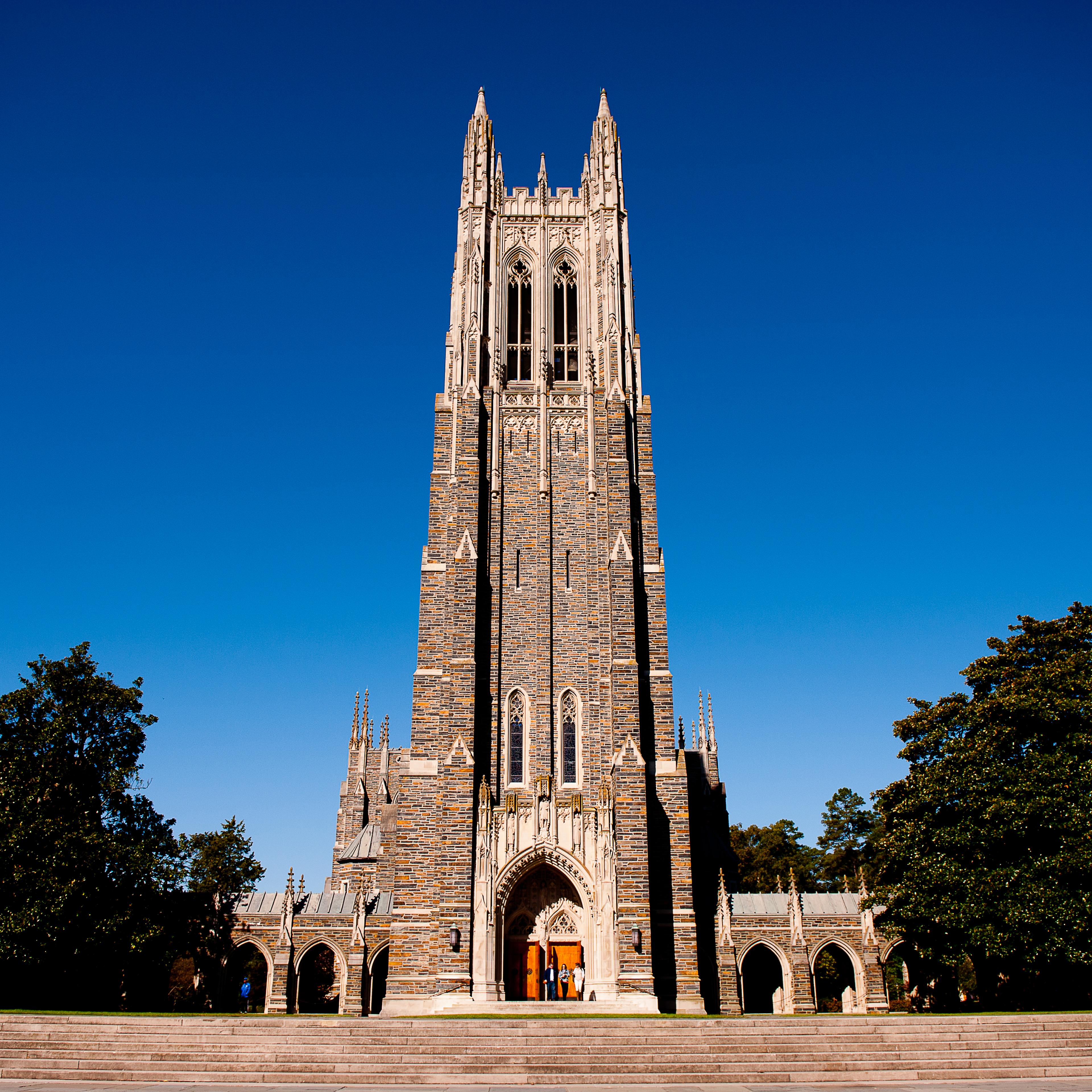 A general view of the Duke University Chapel on campus of Duke University on Oct. 26, 2013 in Durham, North Carolina.