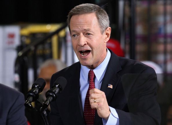 Maryland Governor Martin O'Malley delivers remarks before U.S. President Barack Obama takes the stage at a Costco store January 29, 2014 in Lanham, Maryland.
