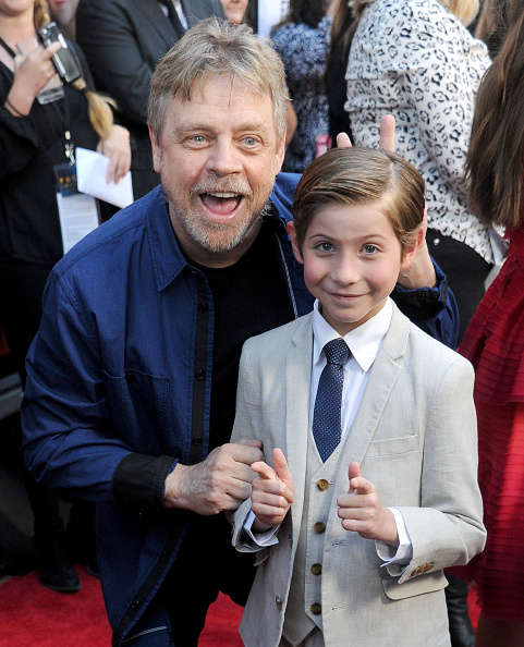 Mark Hamill and Jacob Tremblay arrive at the 2017 Los Angeles Film Festival on June 14, 2017 in Culver City, California.