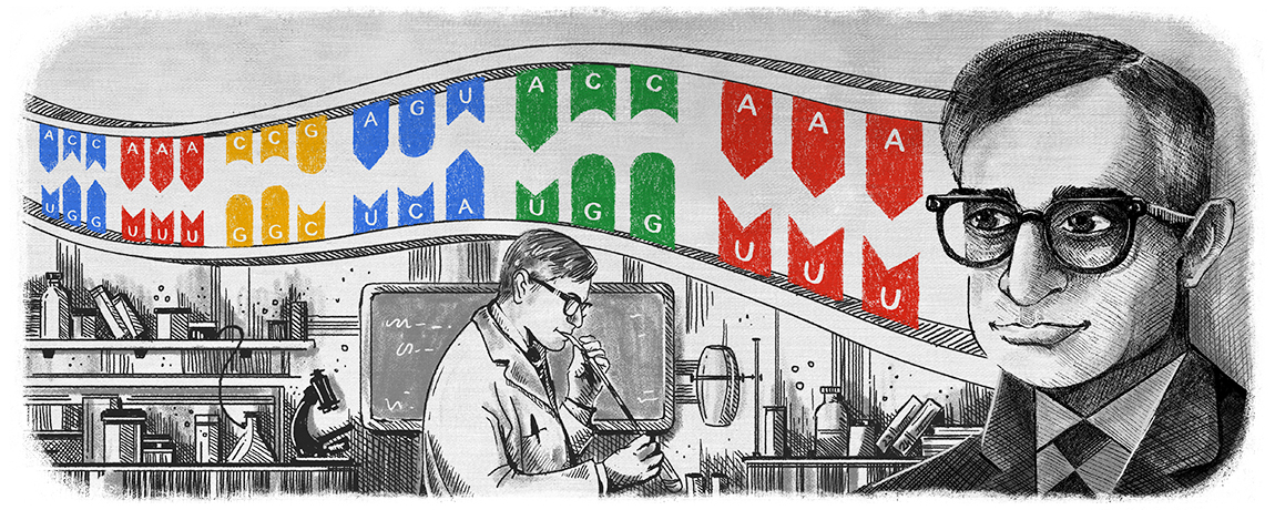 Har Gobind Khorana Google Doodle