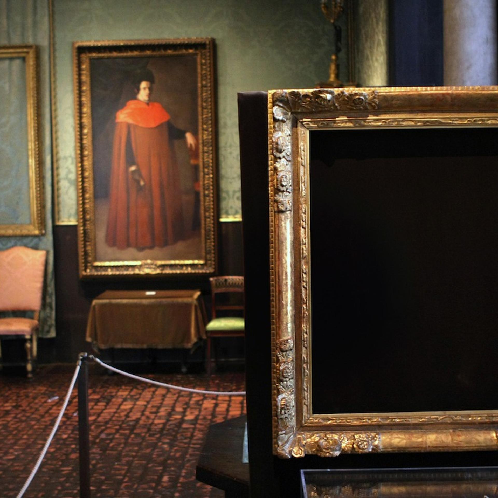 Empty Frames At The Isabella Stewart Gardner Museum