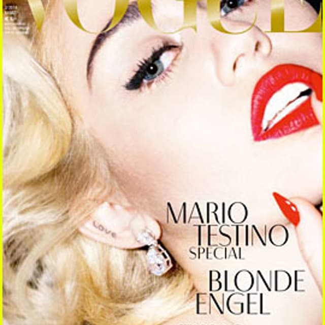Miley Cyrus on the cover of German Vogue
