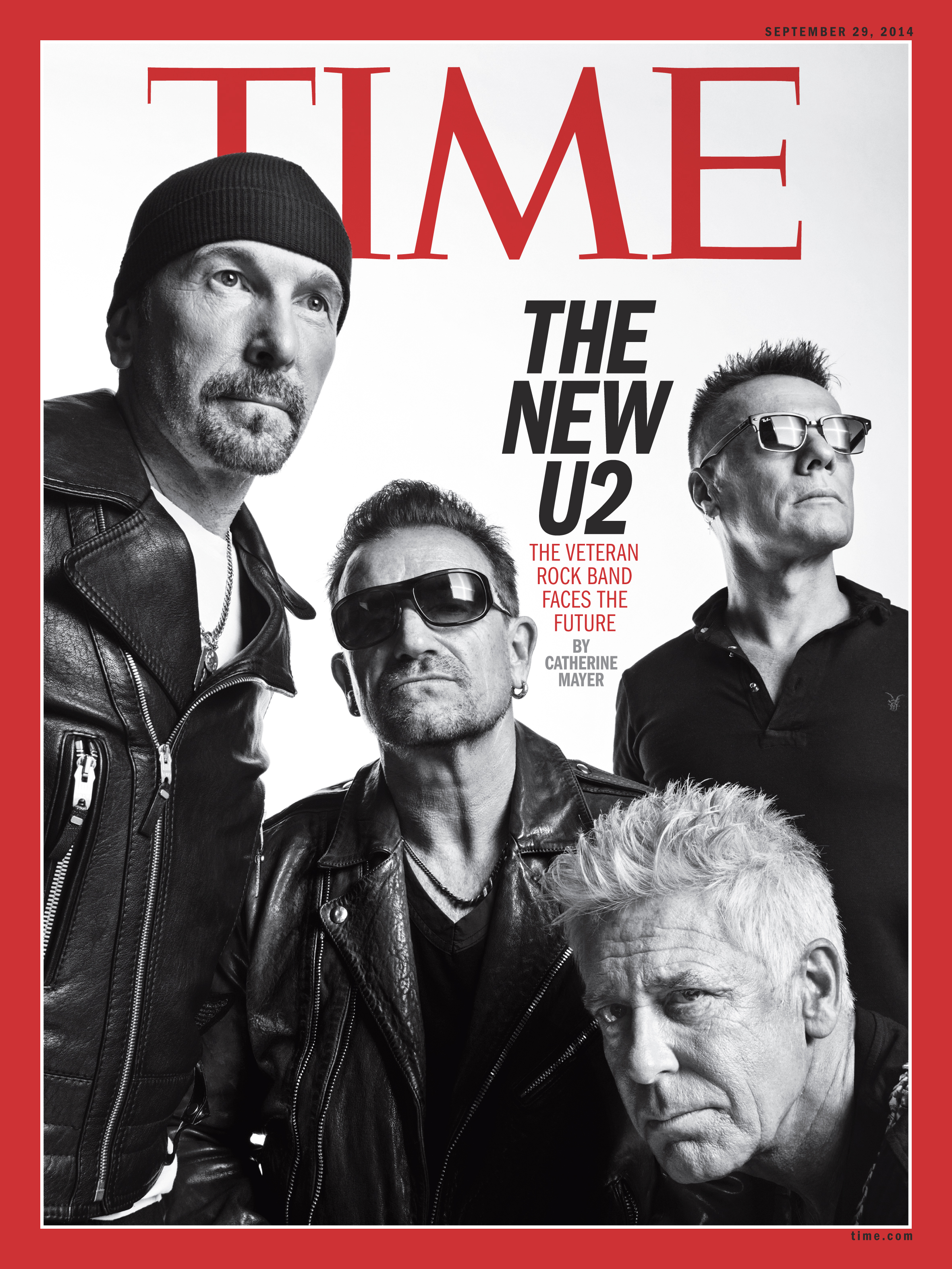U2 on the cover of TIME's Sept. 29 International edition.