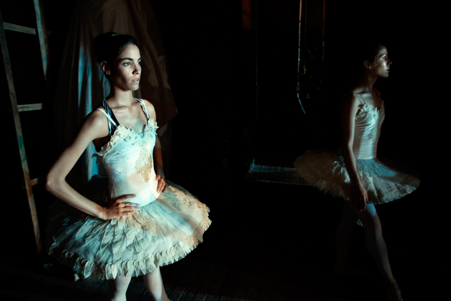 A young dancer of the Ballet Nacional de Cuba waits backstage during a performance of Swan Lake in Havana, Cuba, May 2011. 

The company will perform Tchaikovsky’s ballet and other classics in the U.S.—its first tour of America in eight years and the first time many of these young dancers will set foot on American soil.


