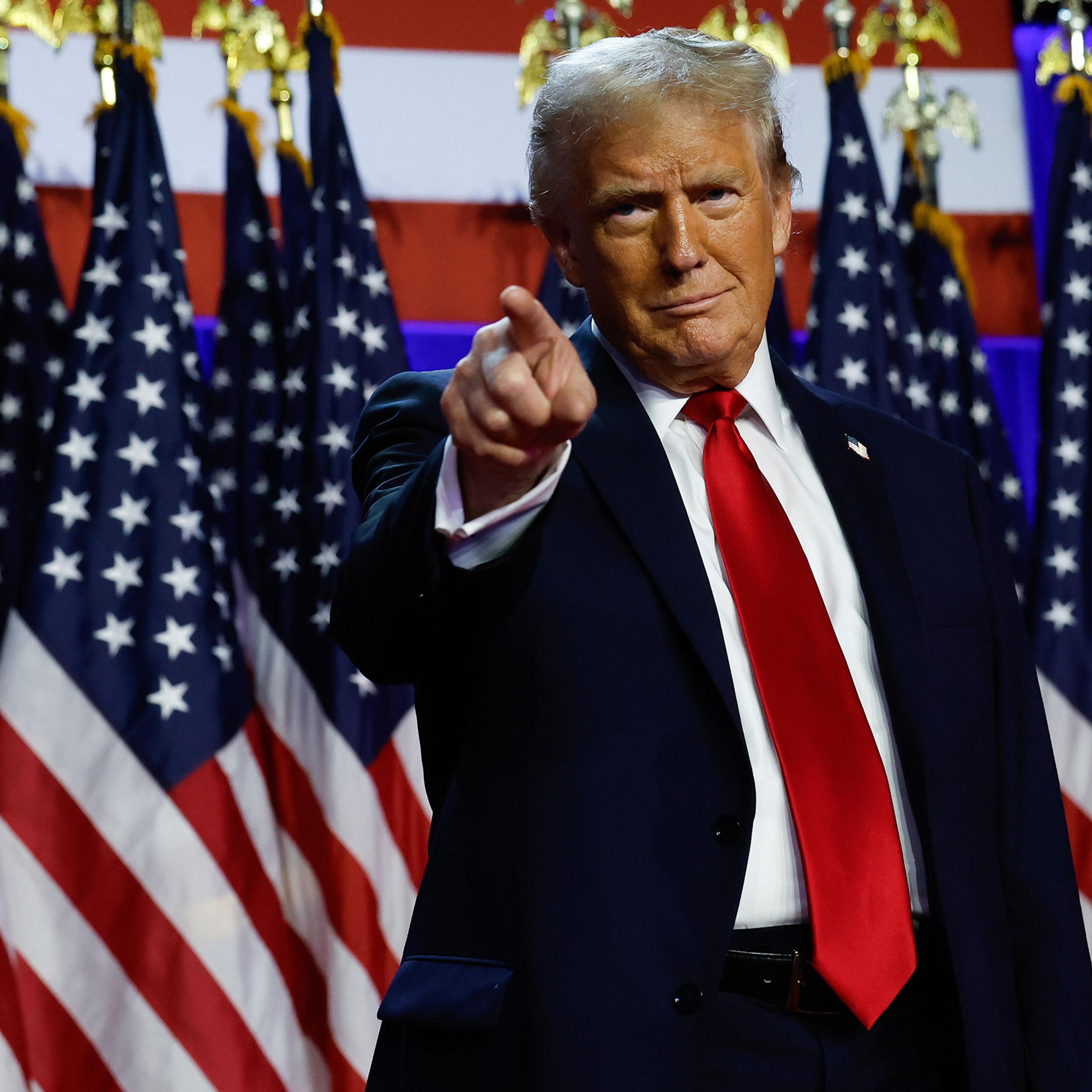 Republican Presidential Nominee Donald Trump Holds Election Night Event In West Palm Beach